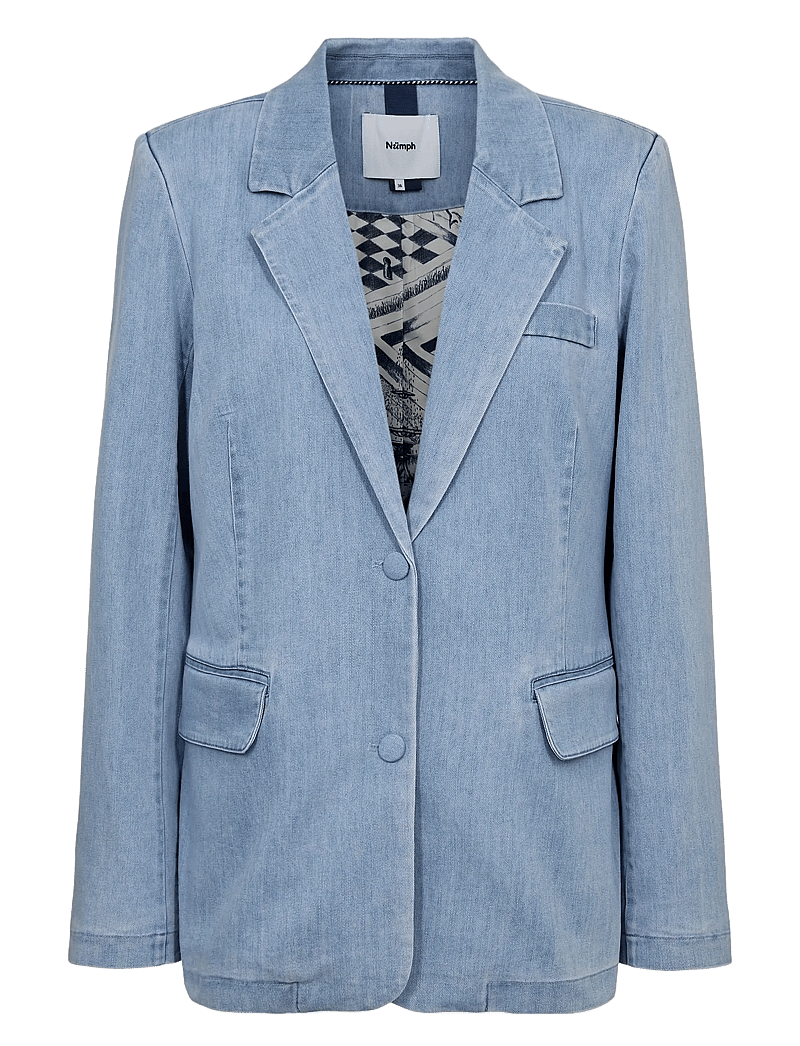 Nümph - NUALETTA - BLAZER - einreihige blazer - light blue denim - 1