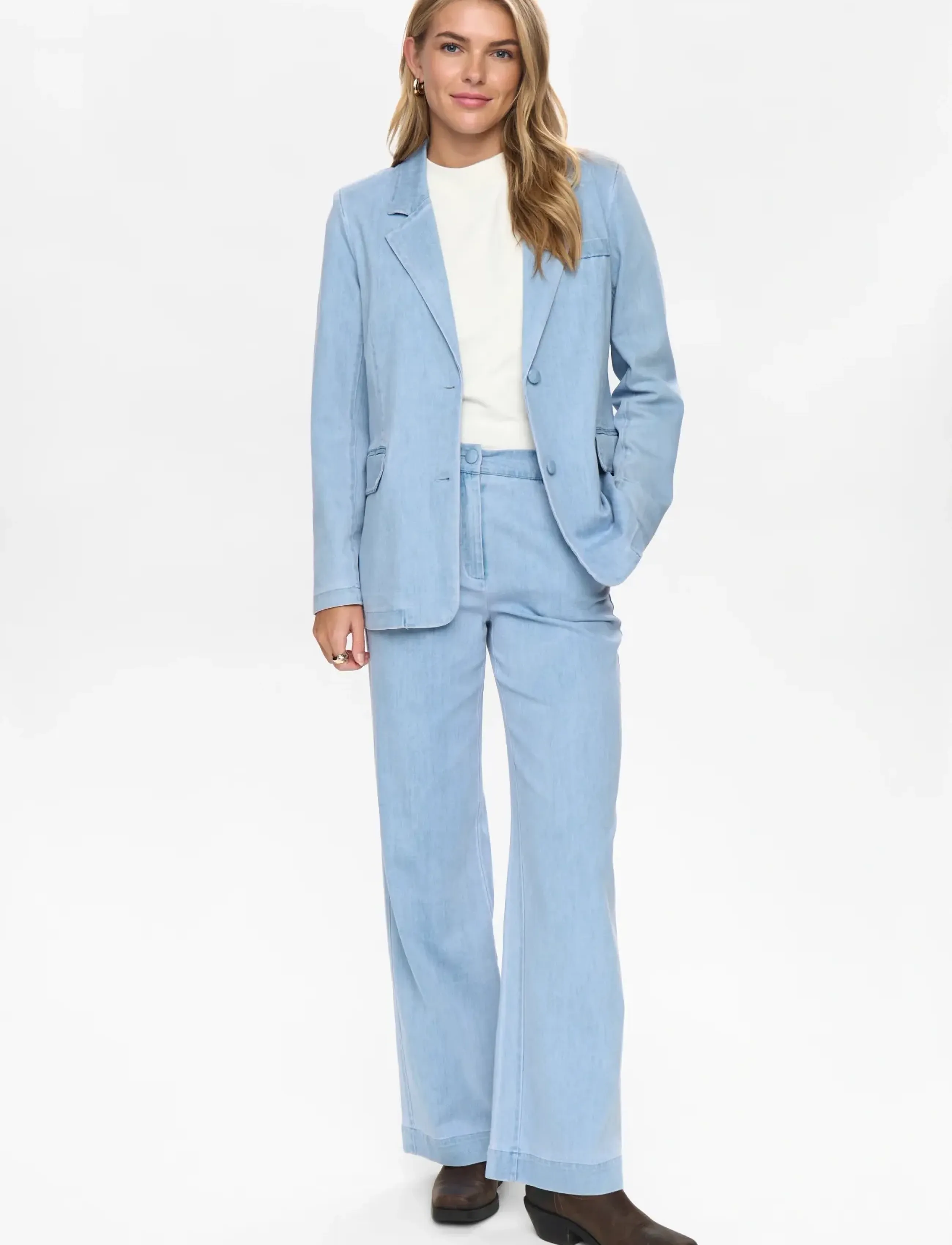 Nümph Nualetta - Blazer, 38, Blue, Blazere > Enkeltradede Blazere, Dame