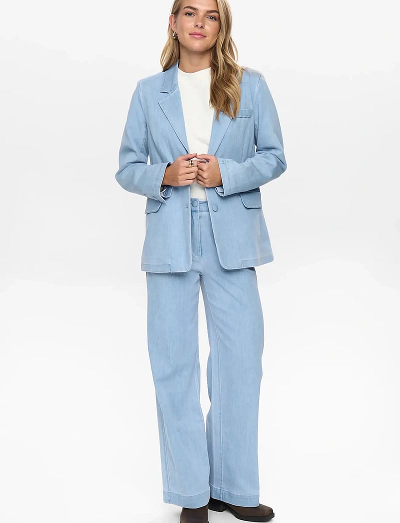 Nümph - NUALETTA - BLAZER - einreihige blazer - light blue denim - 5
