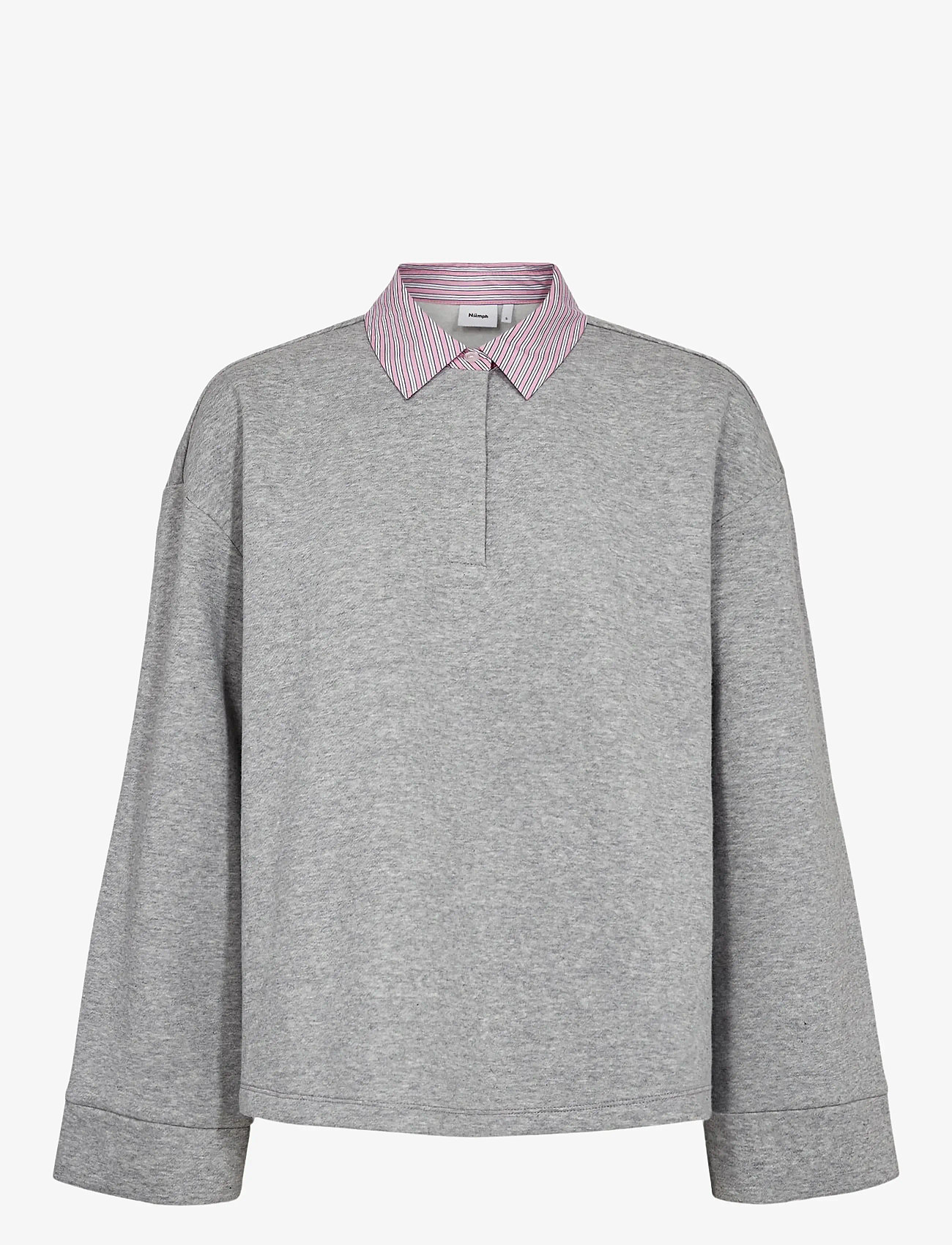 Nümph - NUZURI SWEAT - bluzy bez kaptura - medium grey mel - 0