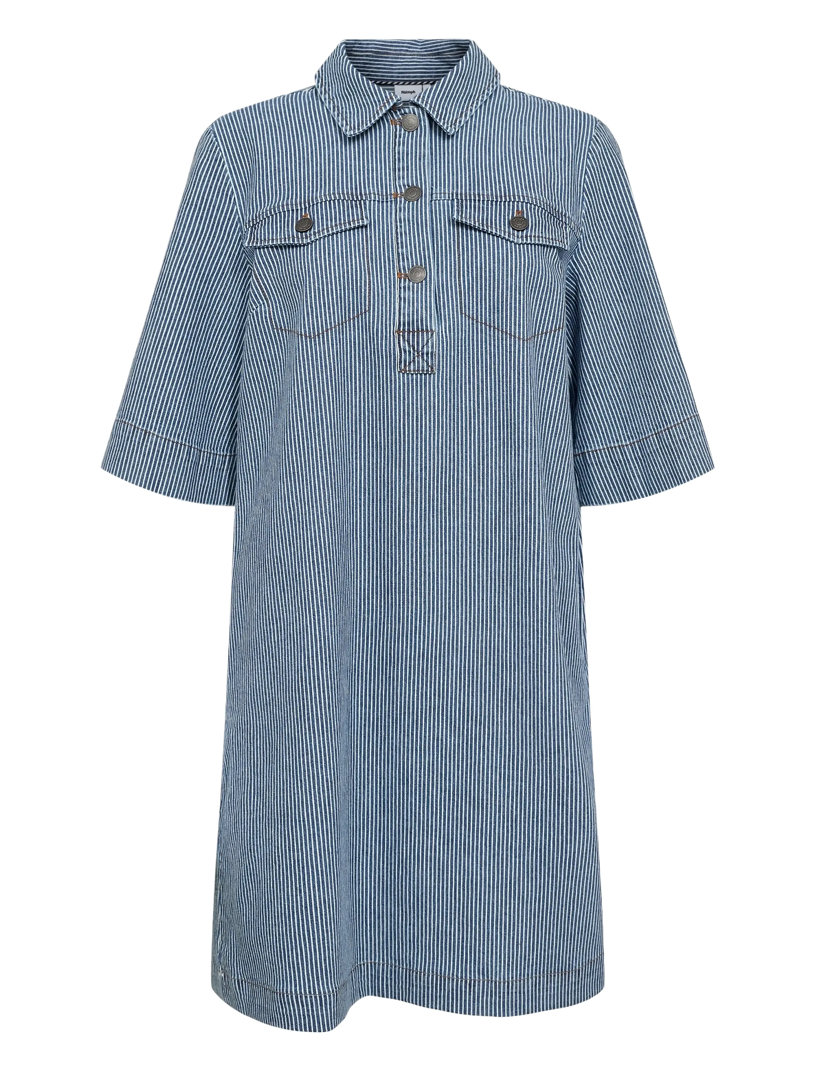 Nümph Nuerina Dress, 34, Dresses, Blau - Shirt Frauen