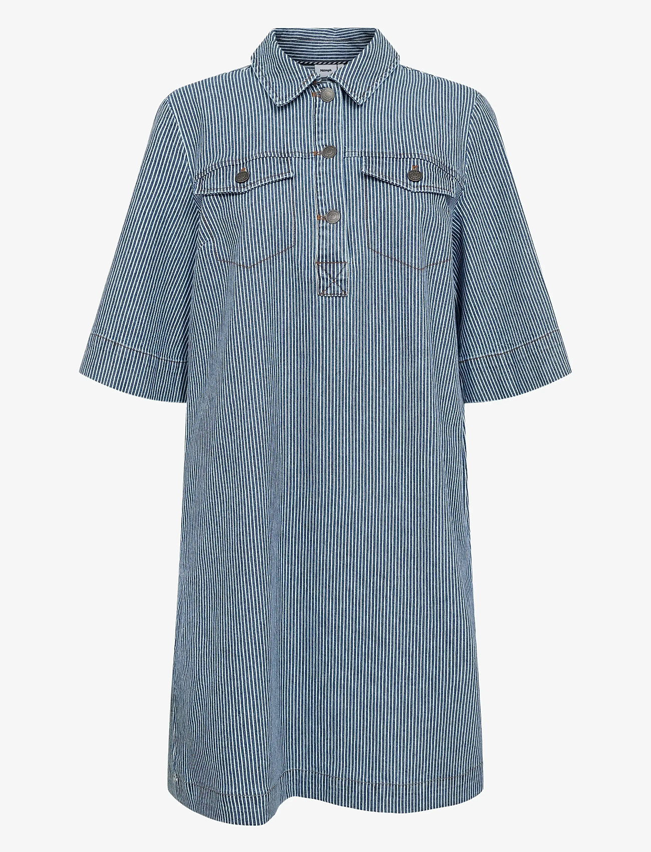 Nümph - NUERINA DRESS - hemdkleider - medium blue denim - 0