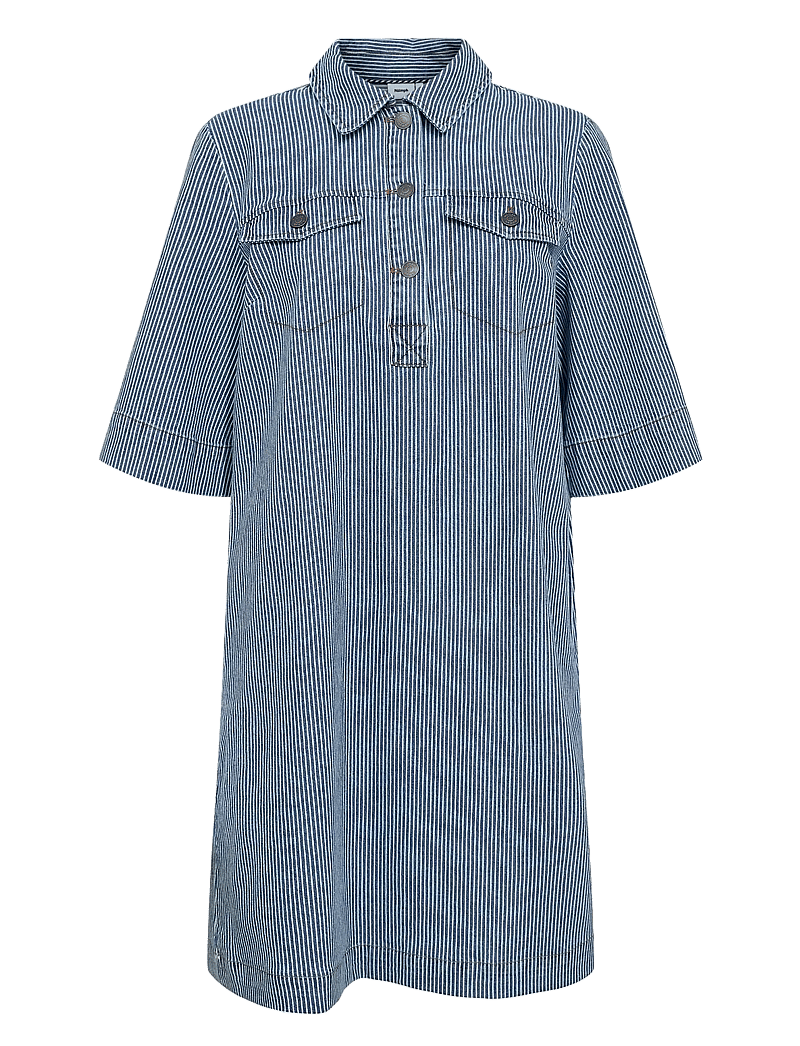 Nümph - NUERINA DRESS - hemdkleider - medium blue denim - 0