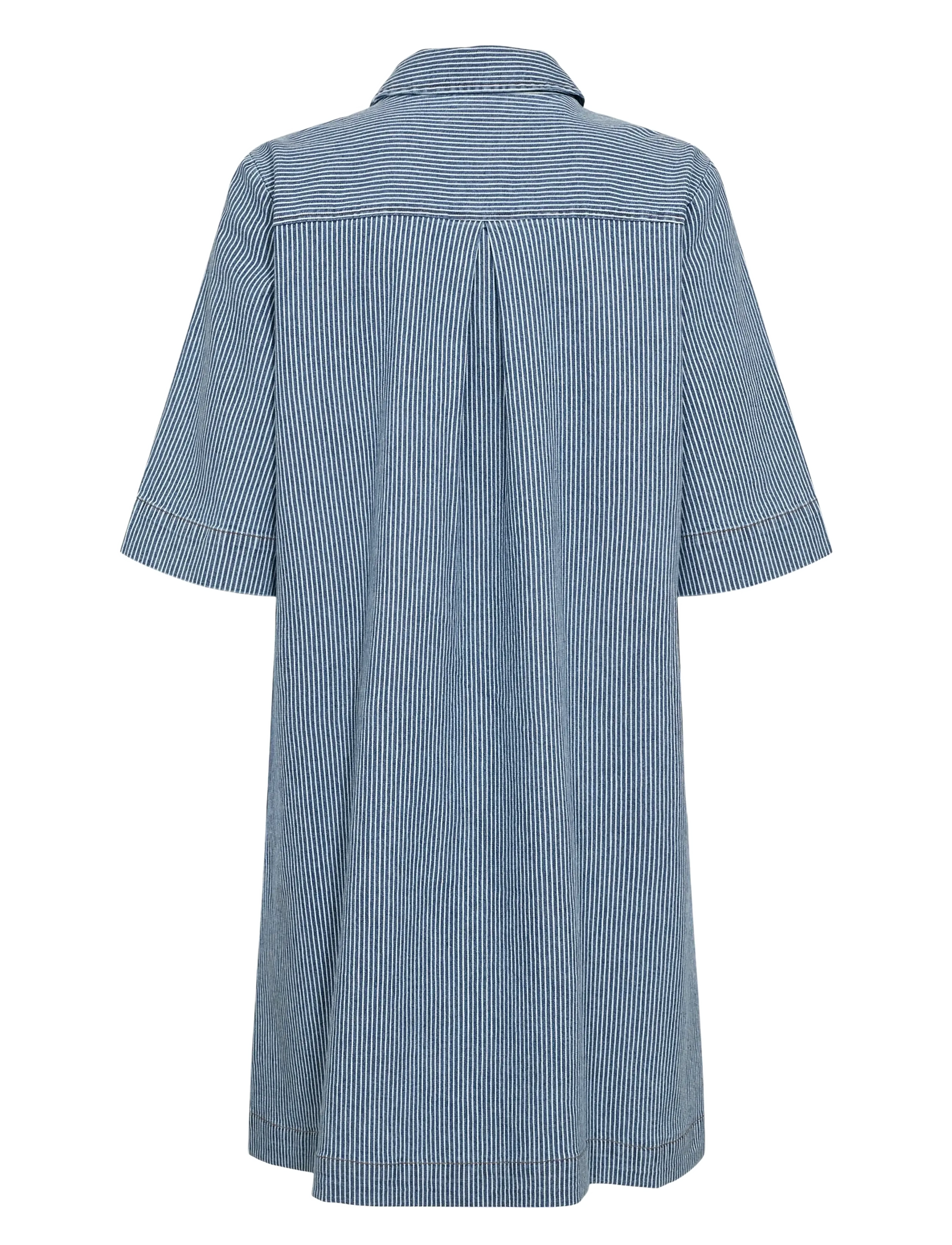 Nümph - NUERINA DRESS - särkkleidid - medium blue denim - 1