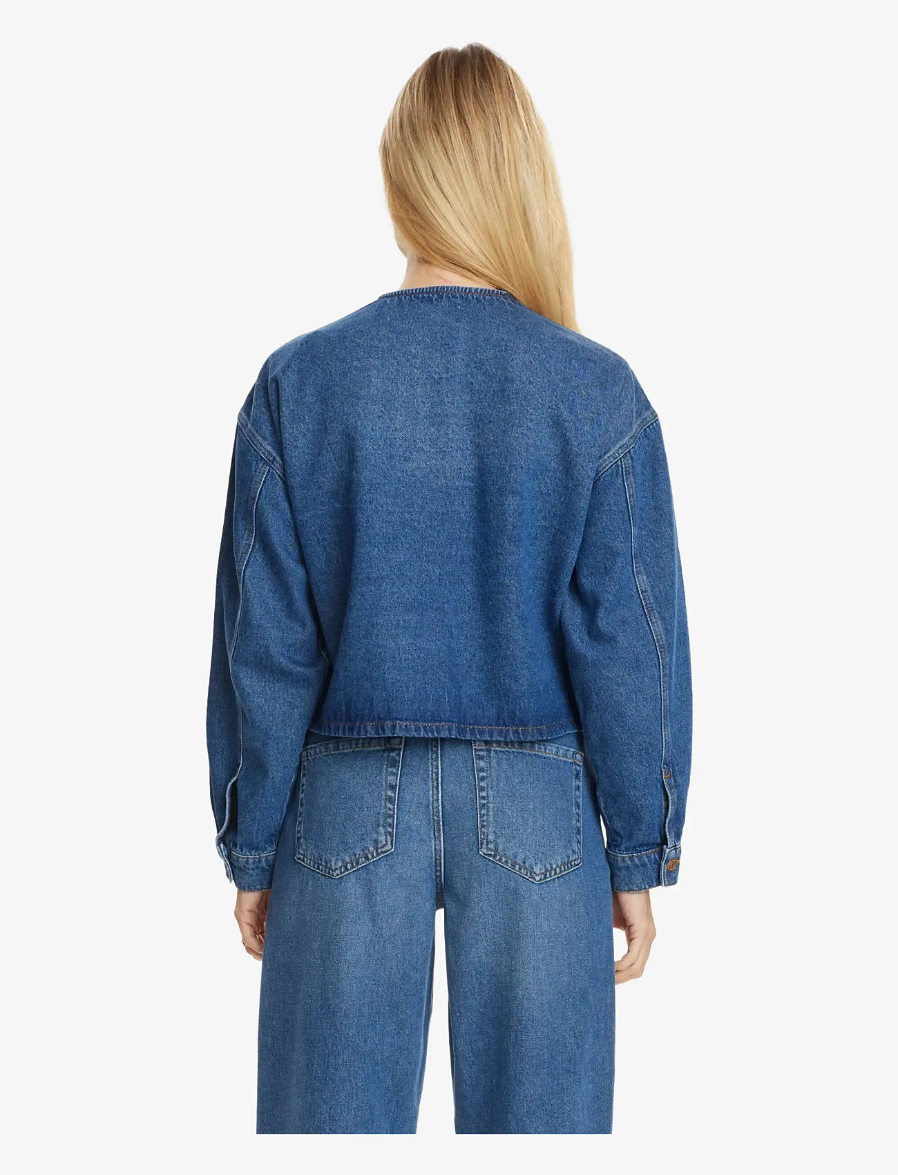 Nümph - NUCUBA JACKET - forårsjakker - classic blue denim - 1