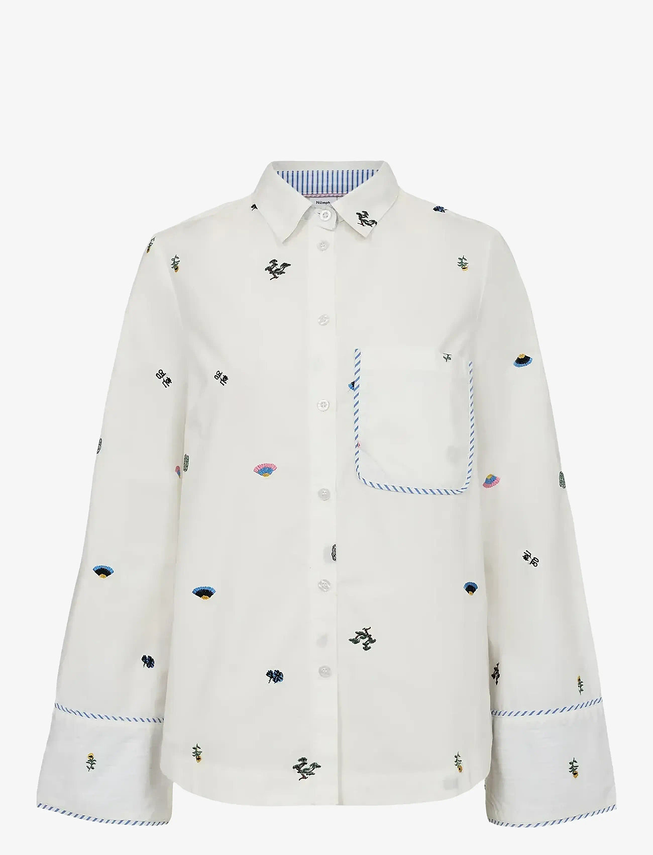 Nümph - NUCHIRO BOXY SHIRT - langærmede skjorter - cloud dancer - 1