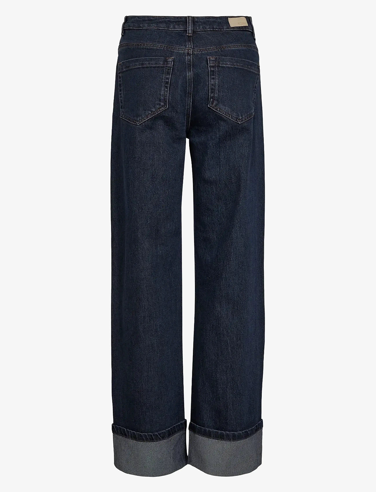 Nümph - NUTORONTO WIDE JEANS - hosen mit weitem bein - dark denim blue - 1