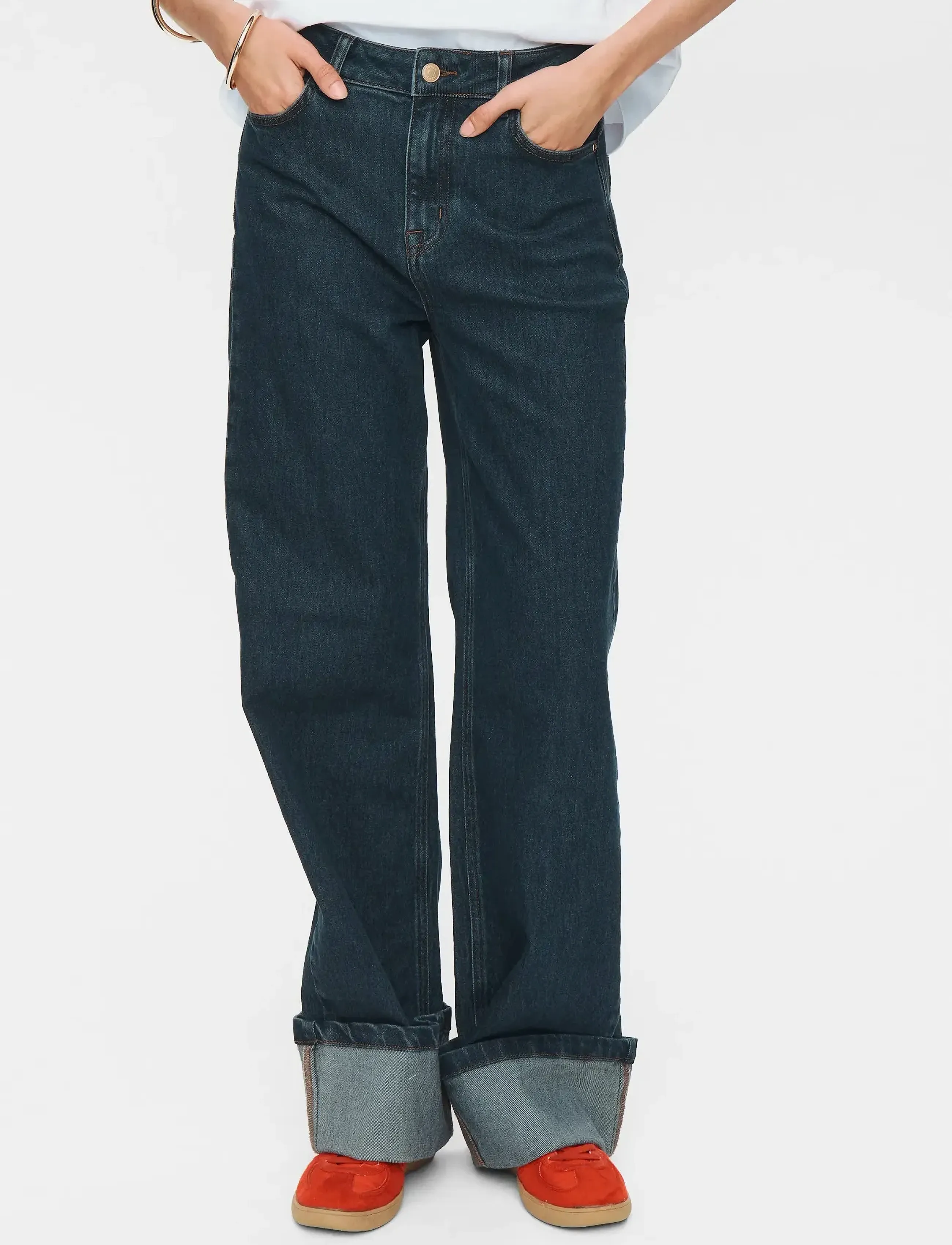 Nümph - NUTORONTO WIDE JEANS - vide jeans - dark denim blue - 2