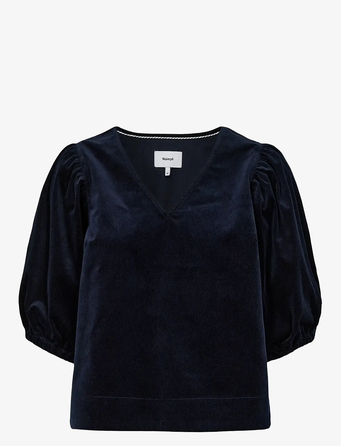 Nümph - NUJOANNA BLOUSE - short-sleeved blouses - dark sapphire - 1