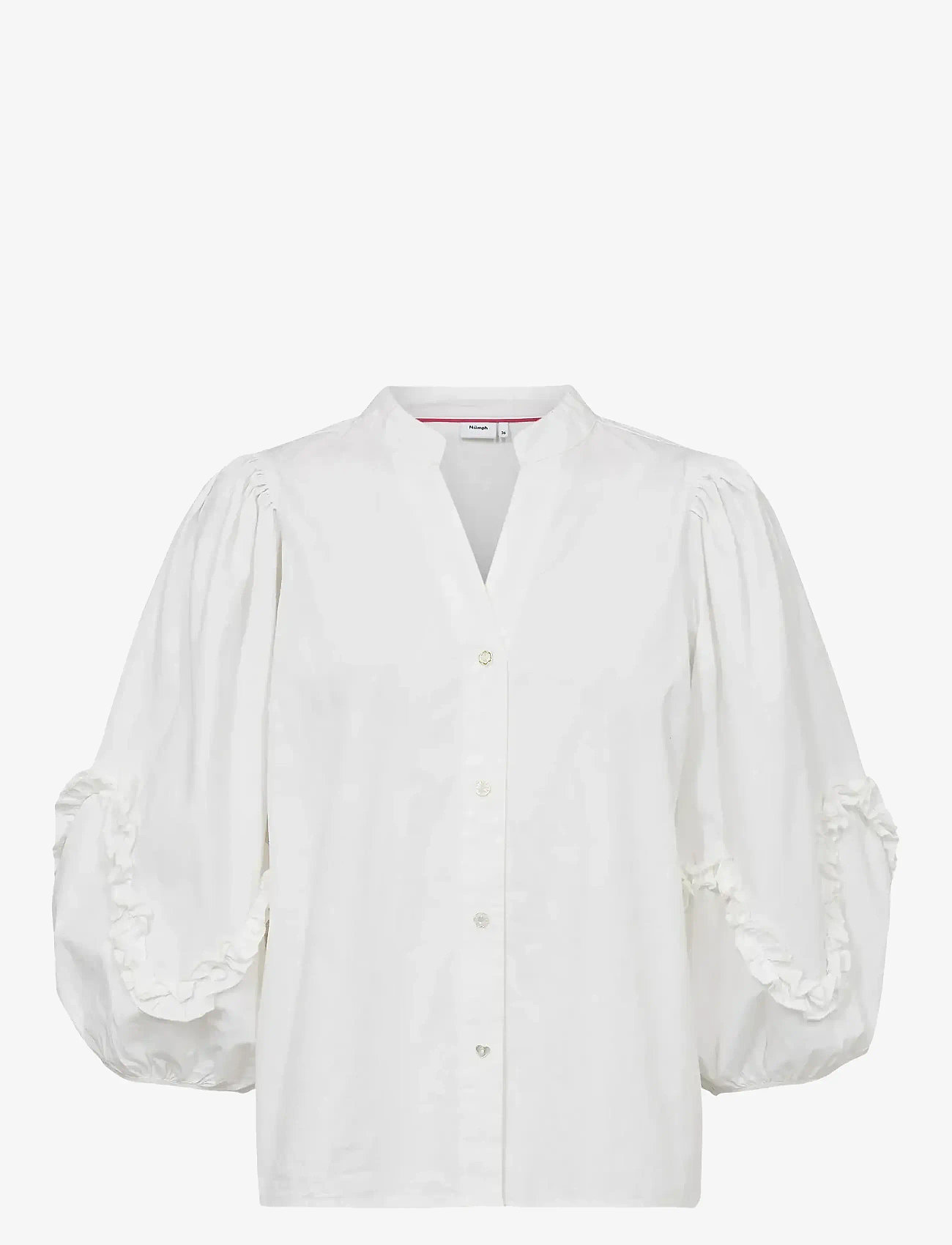 Nümph - NUAIKO SHIRT - pikkade varrukatega särgid - bright white - 0