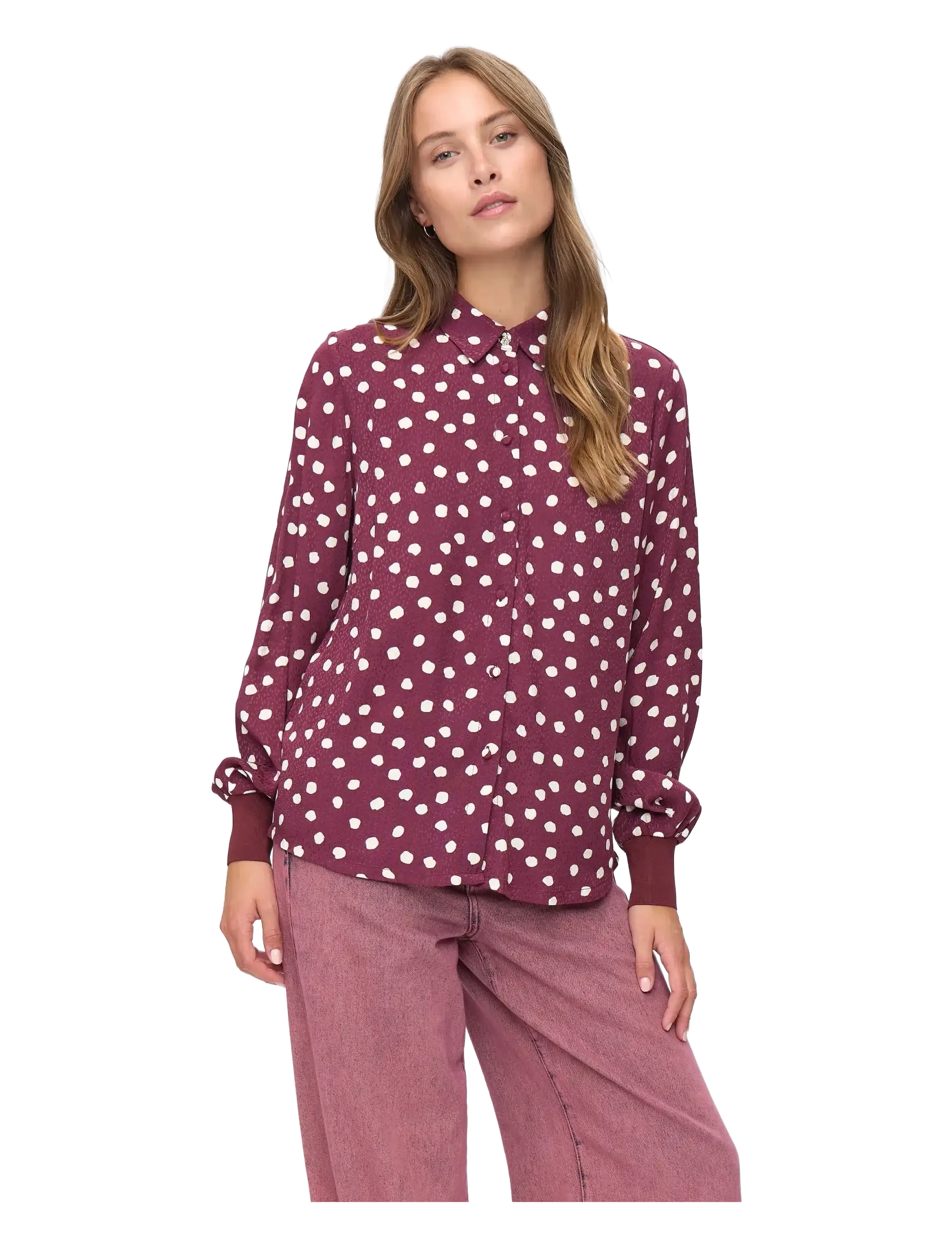 NÜMPH Nulivy Shirt Burgundy - 34 - Damen