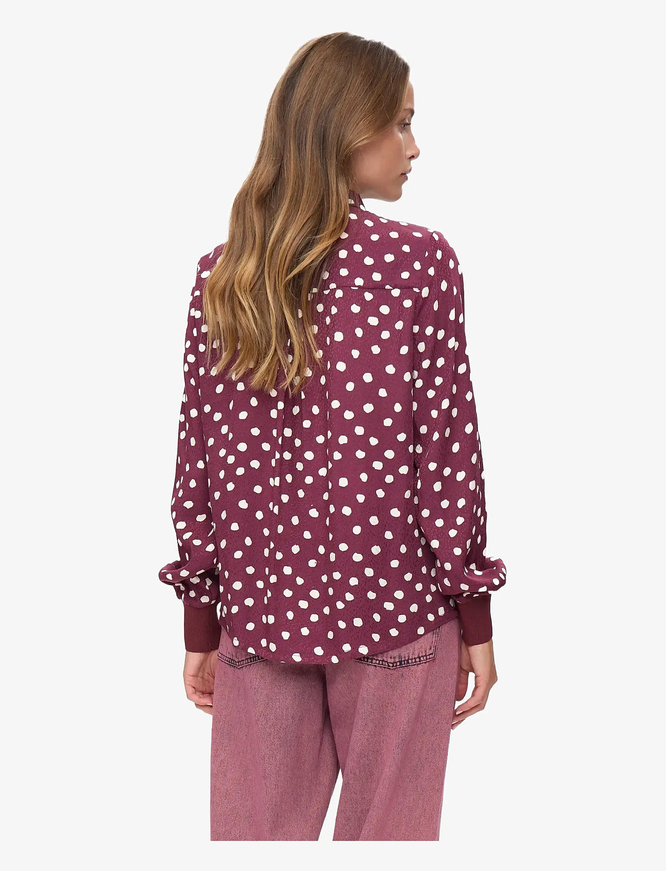 Nümph - NULIVY SHIRT - långärmade skjortor - winetasting - 1