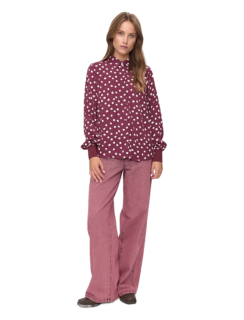 Nümph - NULIVY SHIRT - pikkade varrukatega särgid - winetasting - 2