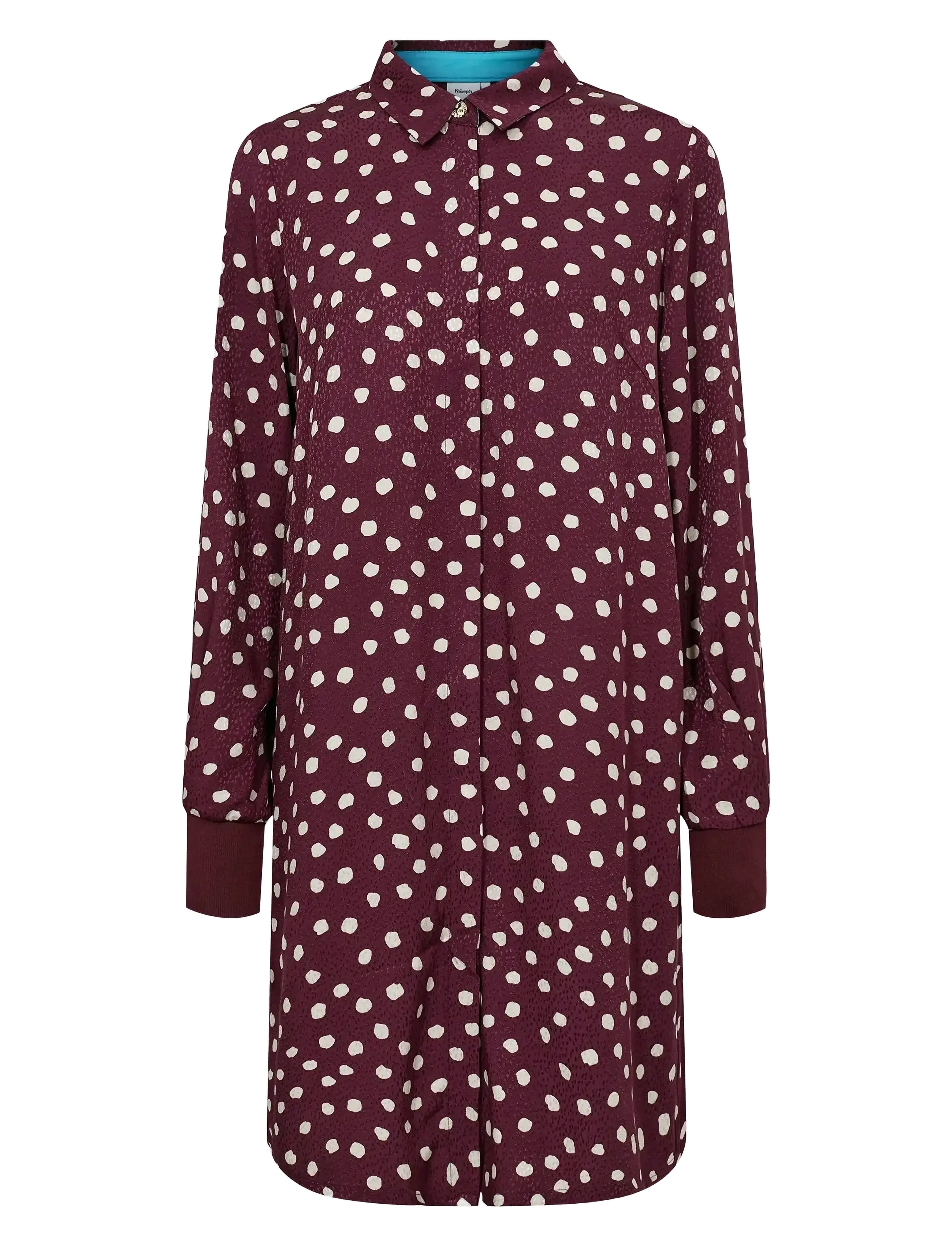 Nümph NULIVY SHIRT DRESS - Shirt dresses - WINETASTING / burgundy