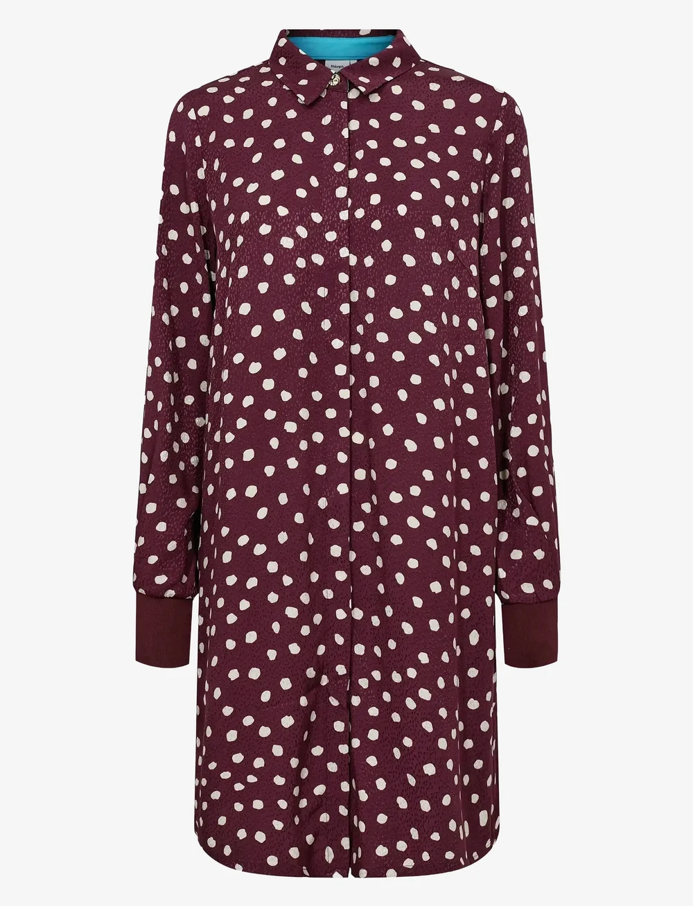 Nümph - NULIVY SHIRT DRESS - skjortklänningar - winetasting - 1