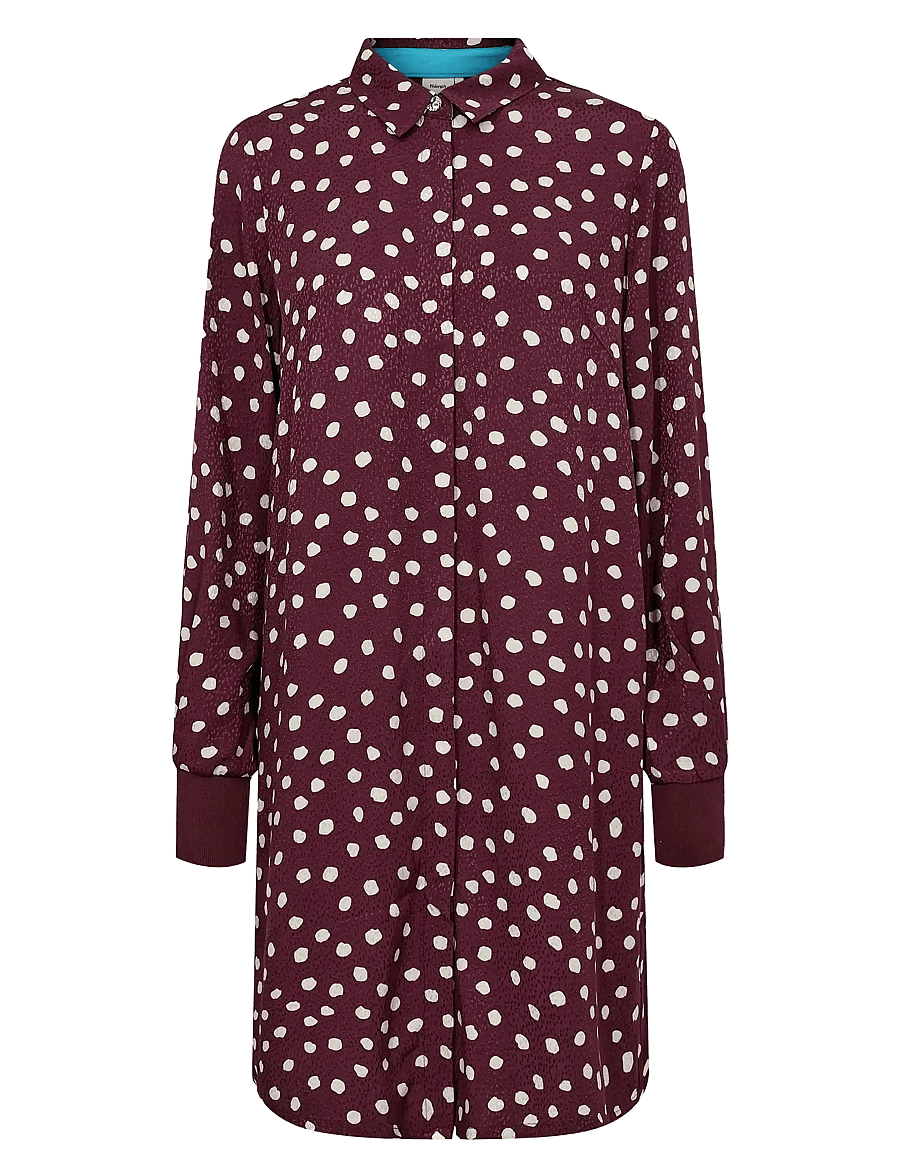 Nümph - NULIVY SHIRT DRESS - skjortekjoler - winetasting - 1