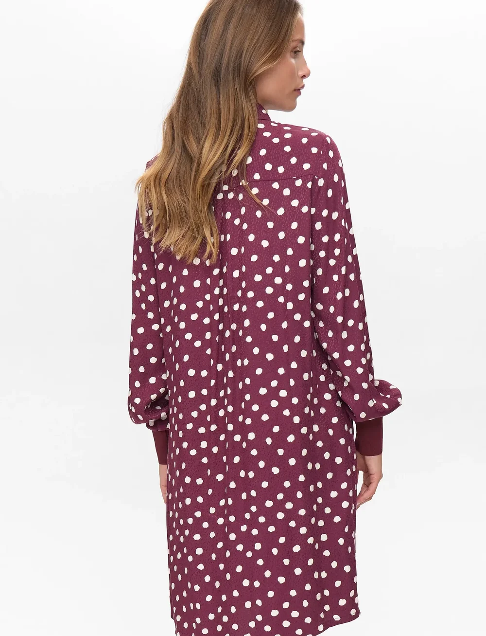 Nümph - NULIVY SHIRT DRESS - skjortklänningar - winetasting - 3