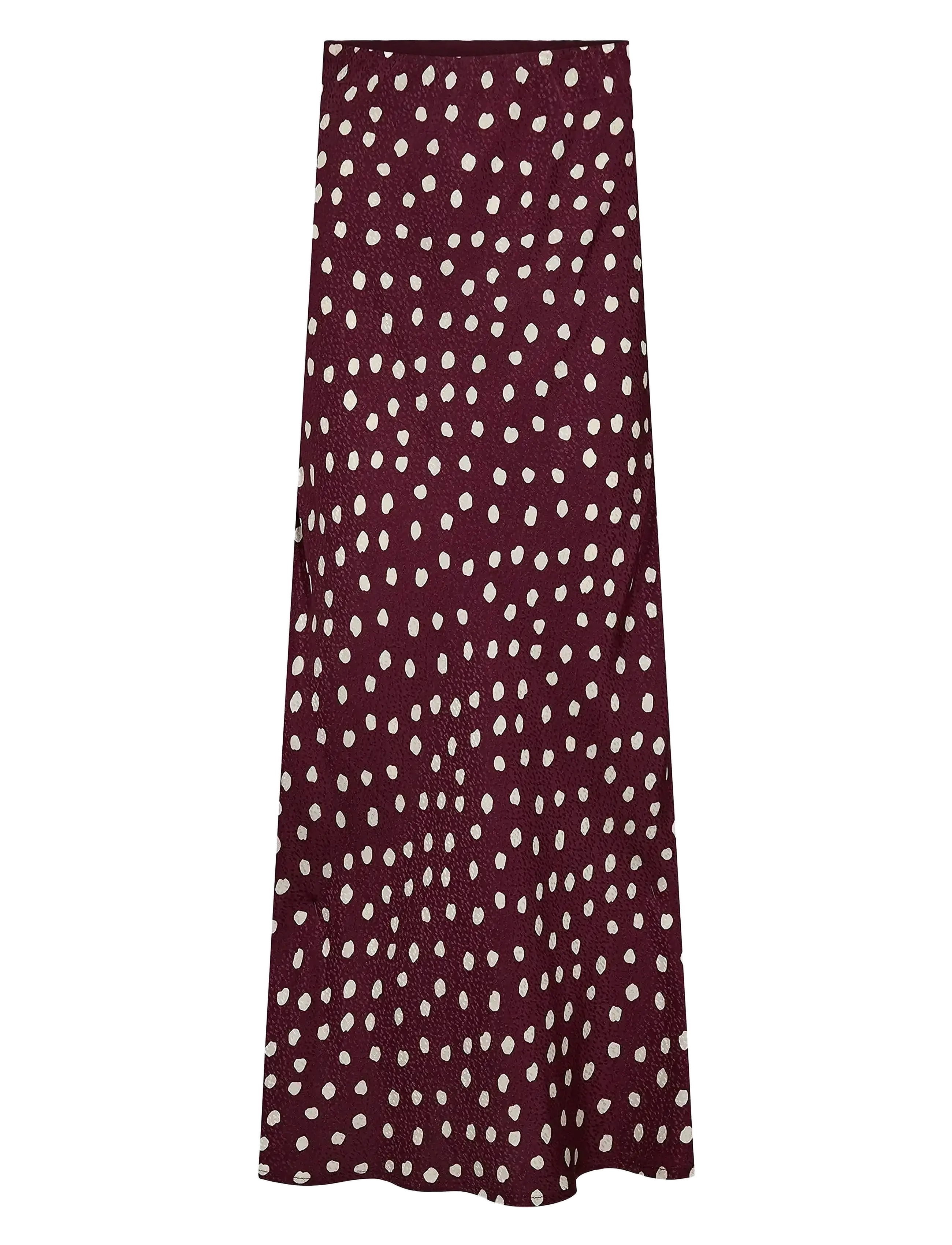 Nümph NULIVY SKIRT - Satinröcke - WINETASTING / burgundy