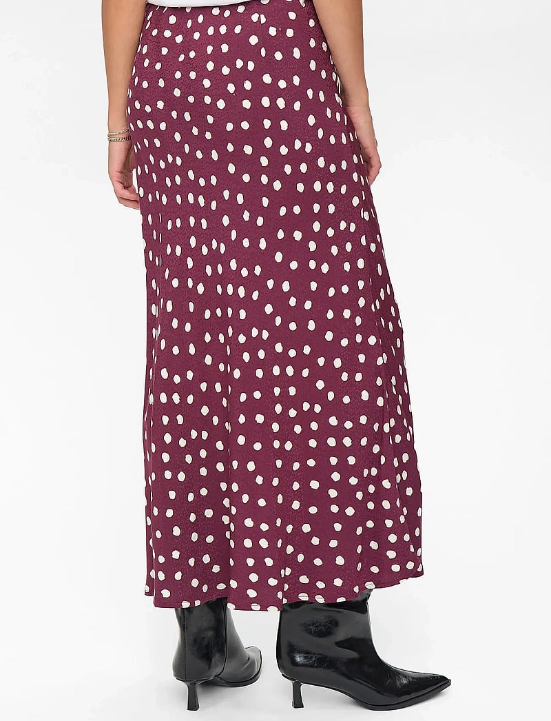 Nümph - NULIVY SKIRT - satinkjolar - winetasting - 3