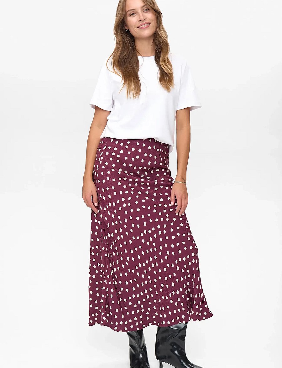 Nümph - NULIVY SKIRT - satin skirts - winetasting - 4
