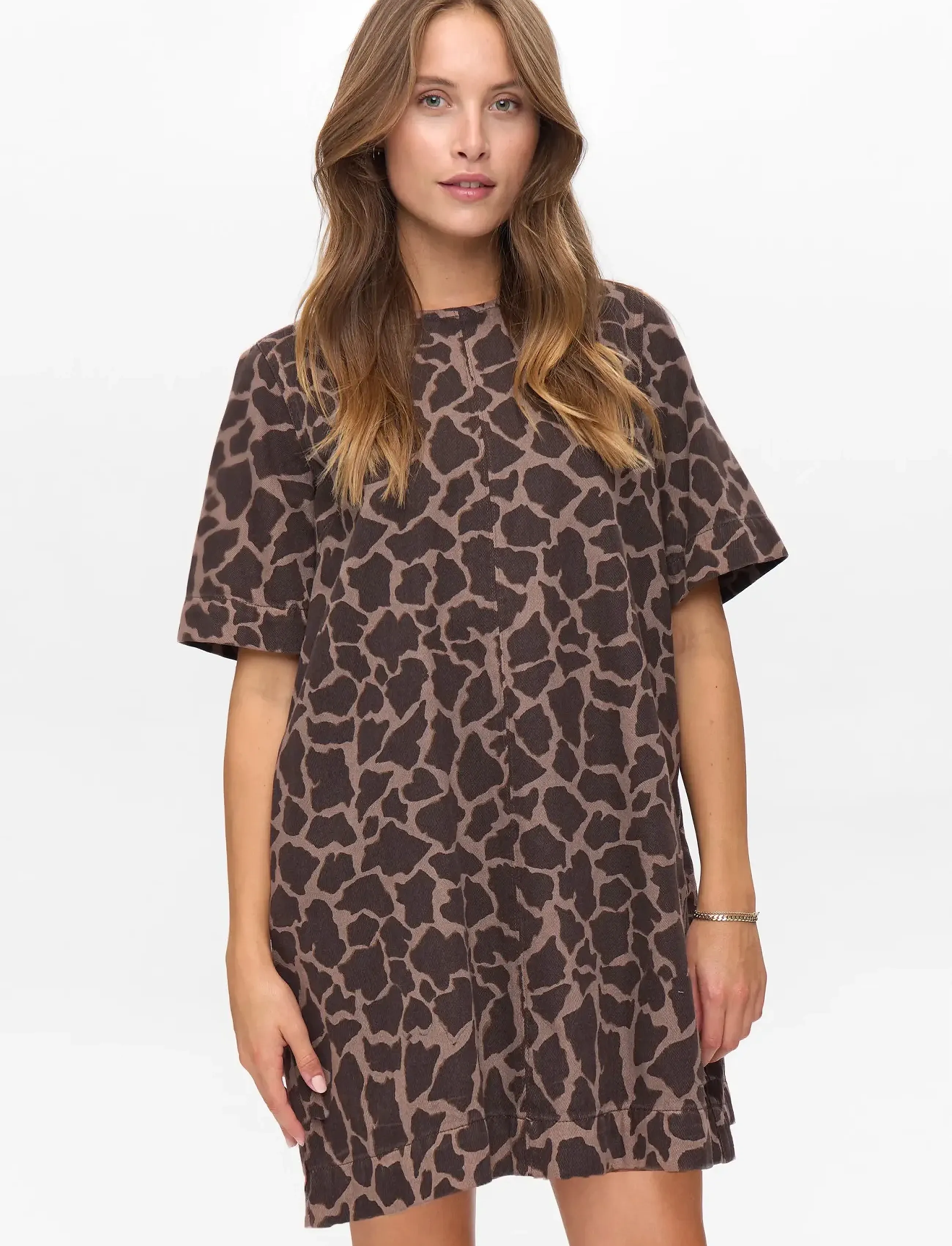 Nümph NUHARU DRESS - Kurze Kleider - BLACK COFFEE / brown