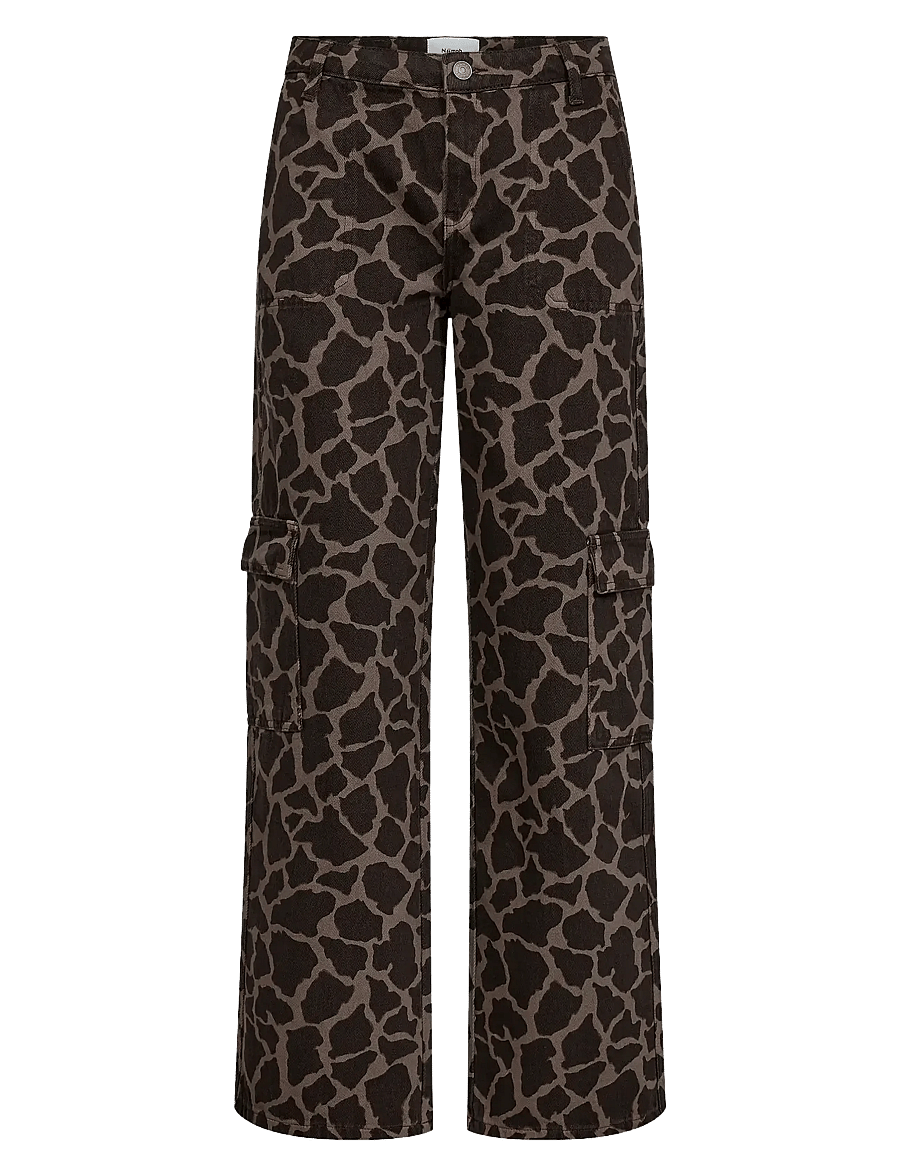 Nümph - NUHARU PANTS - cargobyxor - black coffee - 1