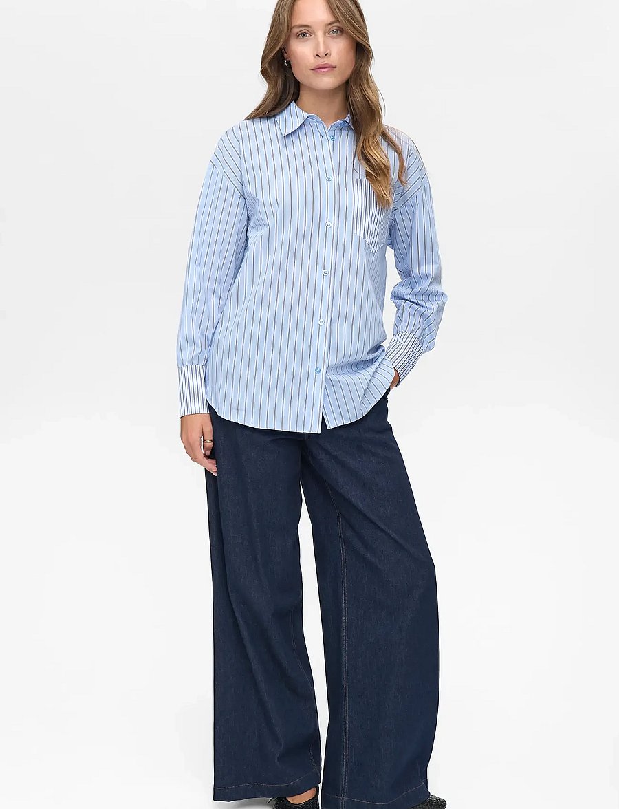 Nümph - NUMAJRA CONTRAST SHIRT - langærmede skjorter - provence - 4