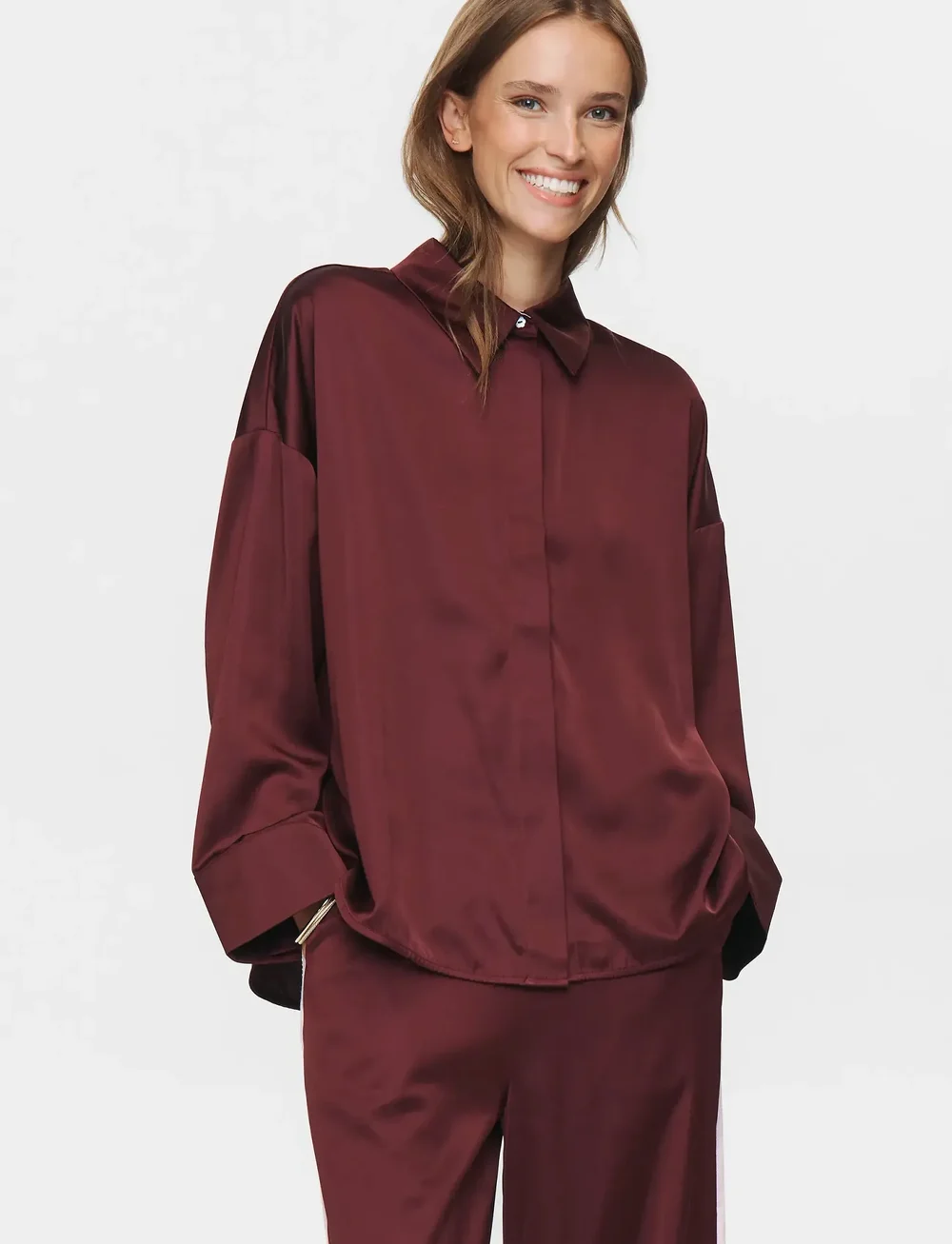 Nümph - NUSANTINA SHIRT - langärmlige hemden - winetasting - 2