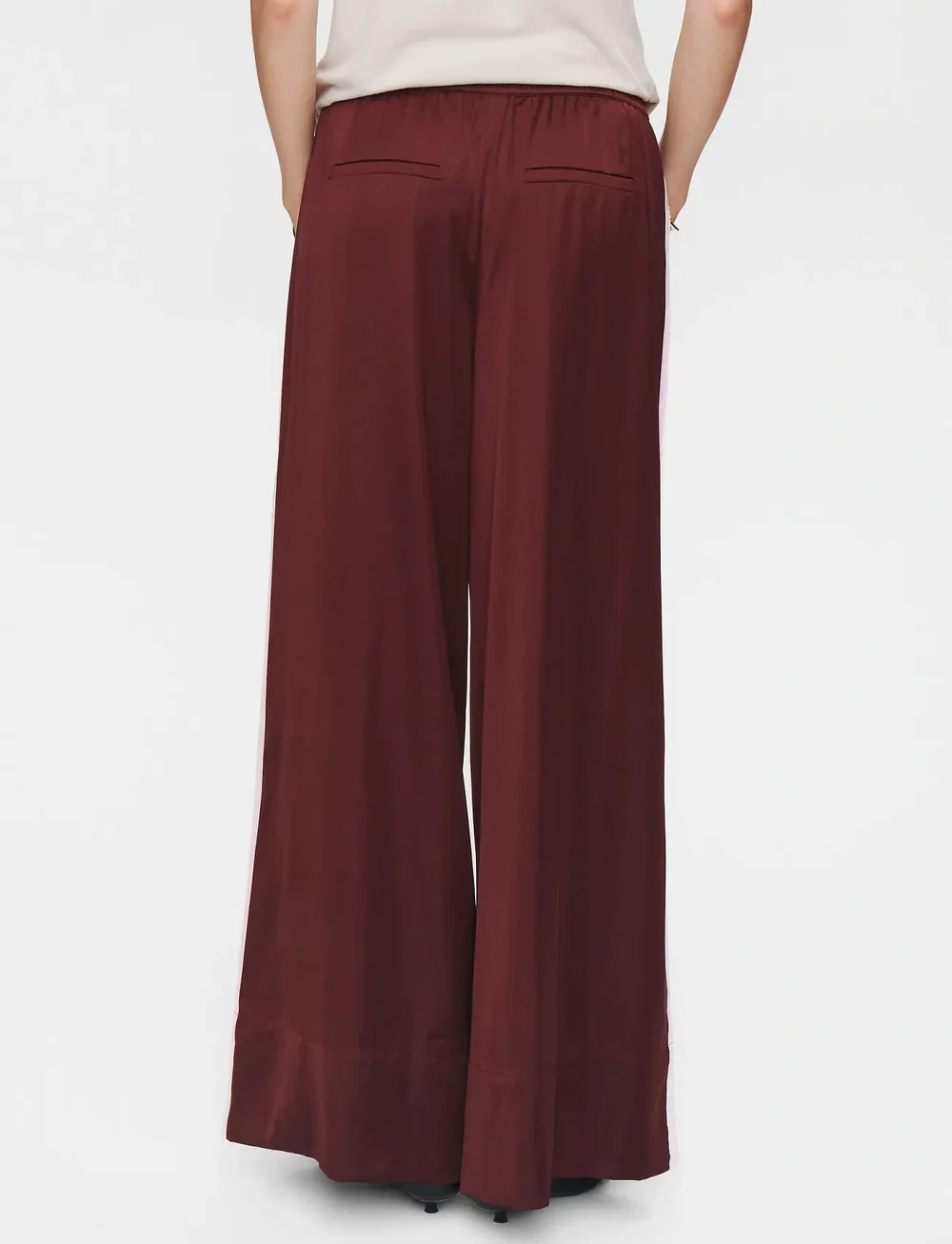 Nümph - NUSANTINA PANTS - bukser med brede ben - winetasting - 3