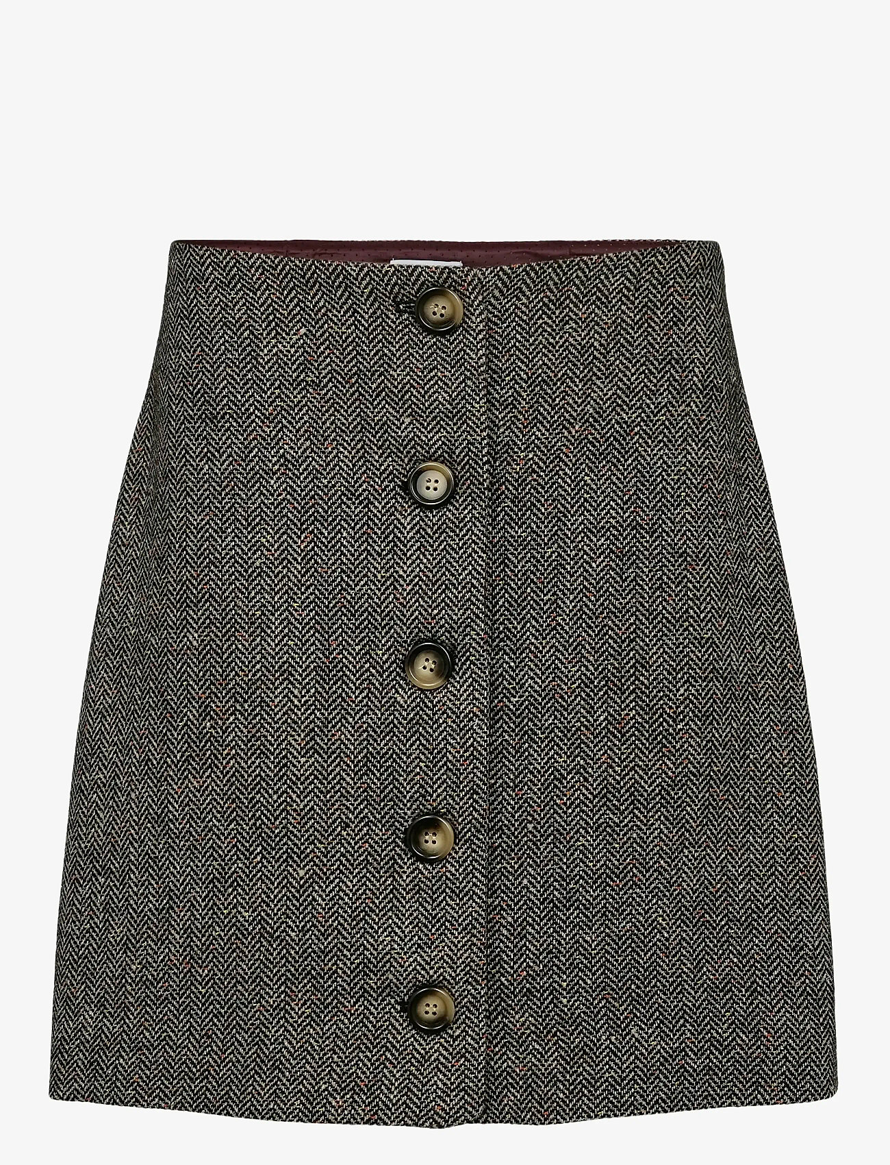 Nümph - NUAVEY MINI SKIRT - miniseelikud - caviar - 1