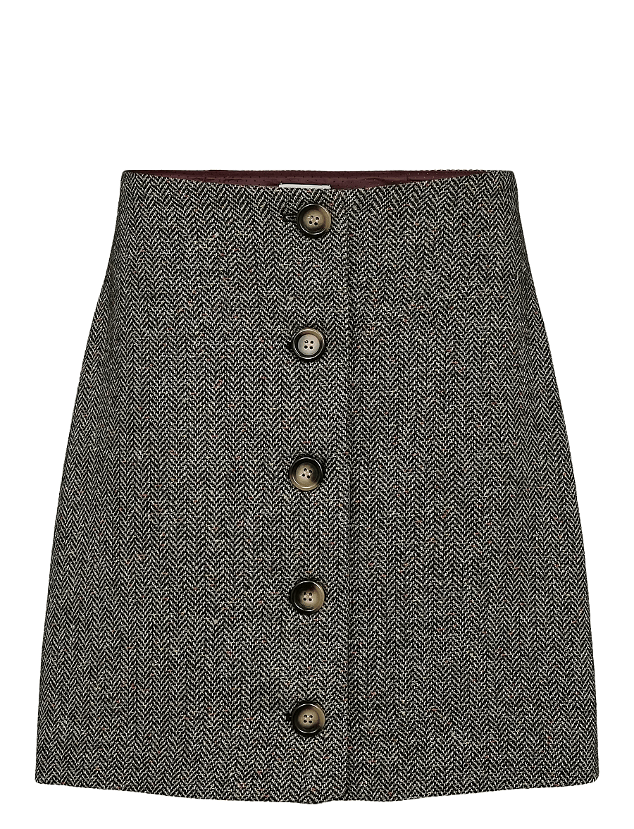 Nümph - NUAVEY MINI SKIRT - miniseelikud - caviar - 1