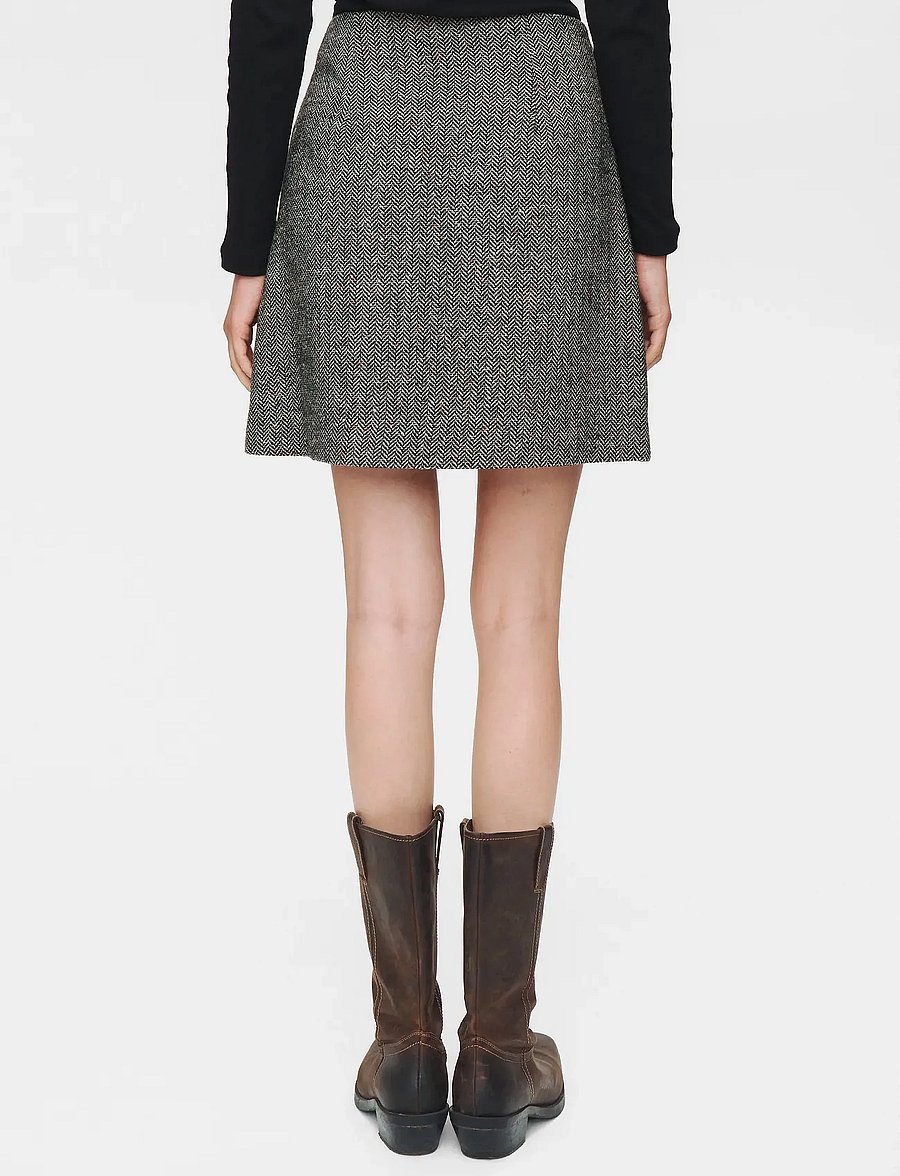 Nümph - NUAVEY MINI SKIRT - miniseelikud - caviar - 3