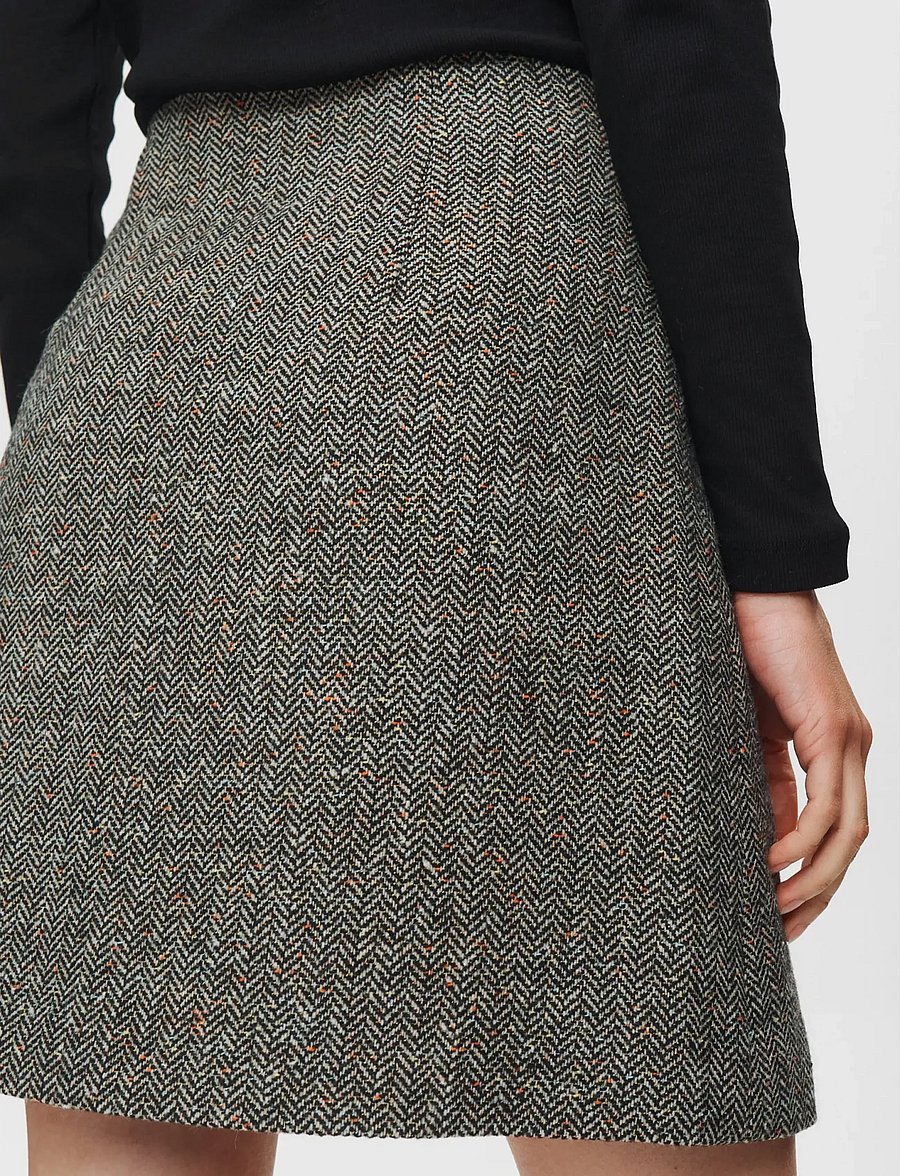 Nümph - NUAVEY MINI SKIRT - miniseelikud - caviar - 5