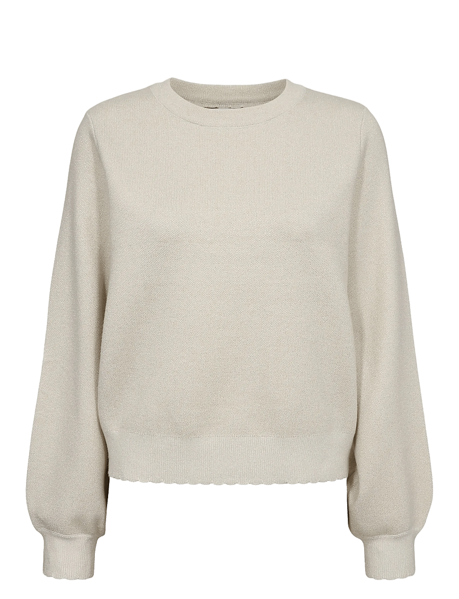 Nümph - NUBIR SOLID PULLOVER - pullover - cloud dancer - 0