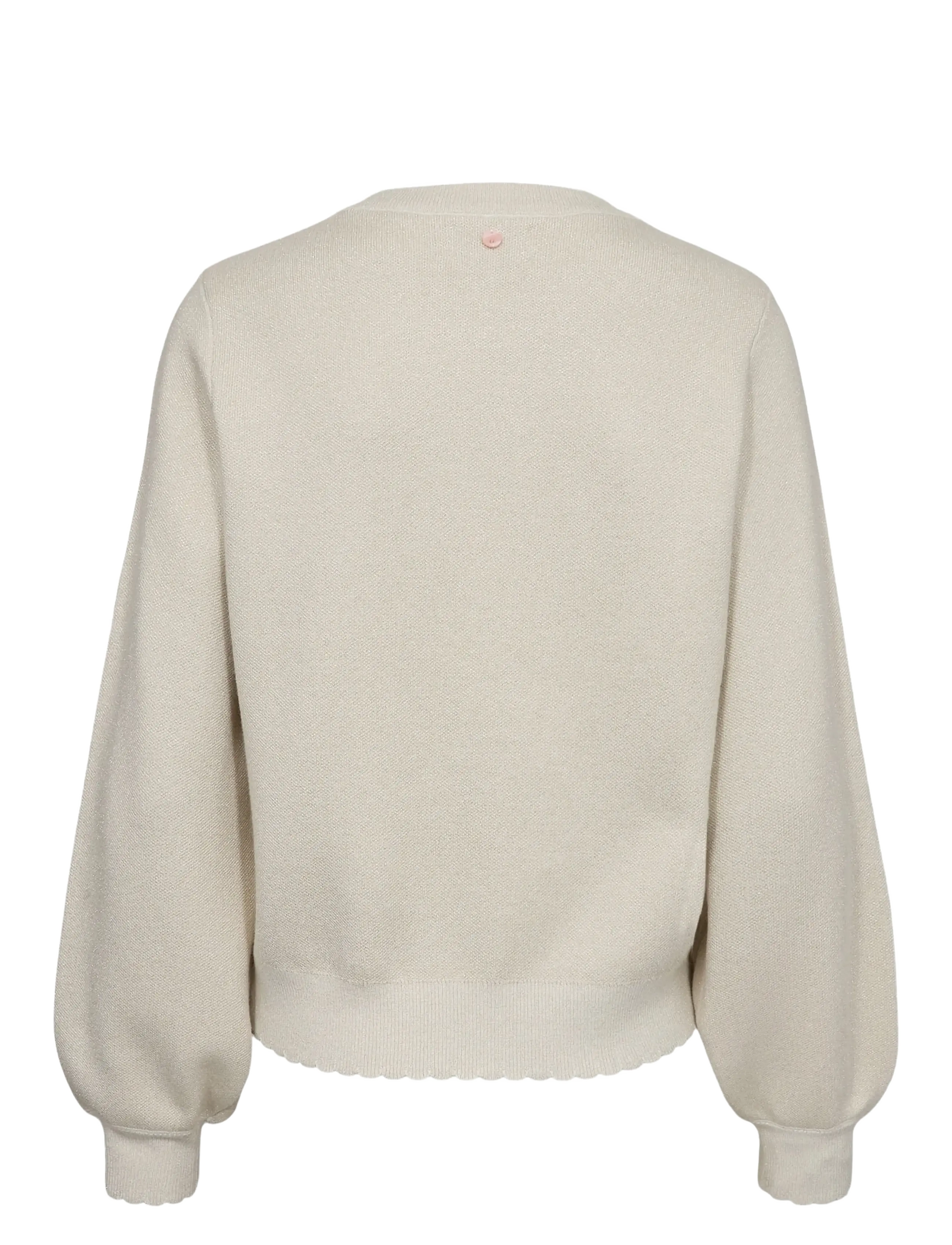 Nümph - NUBIR SOLID PULLOVER - trøjer - cloud dancer - 1