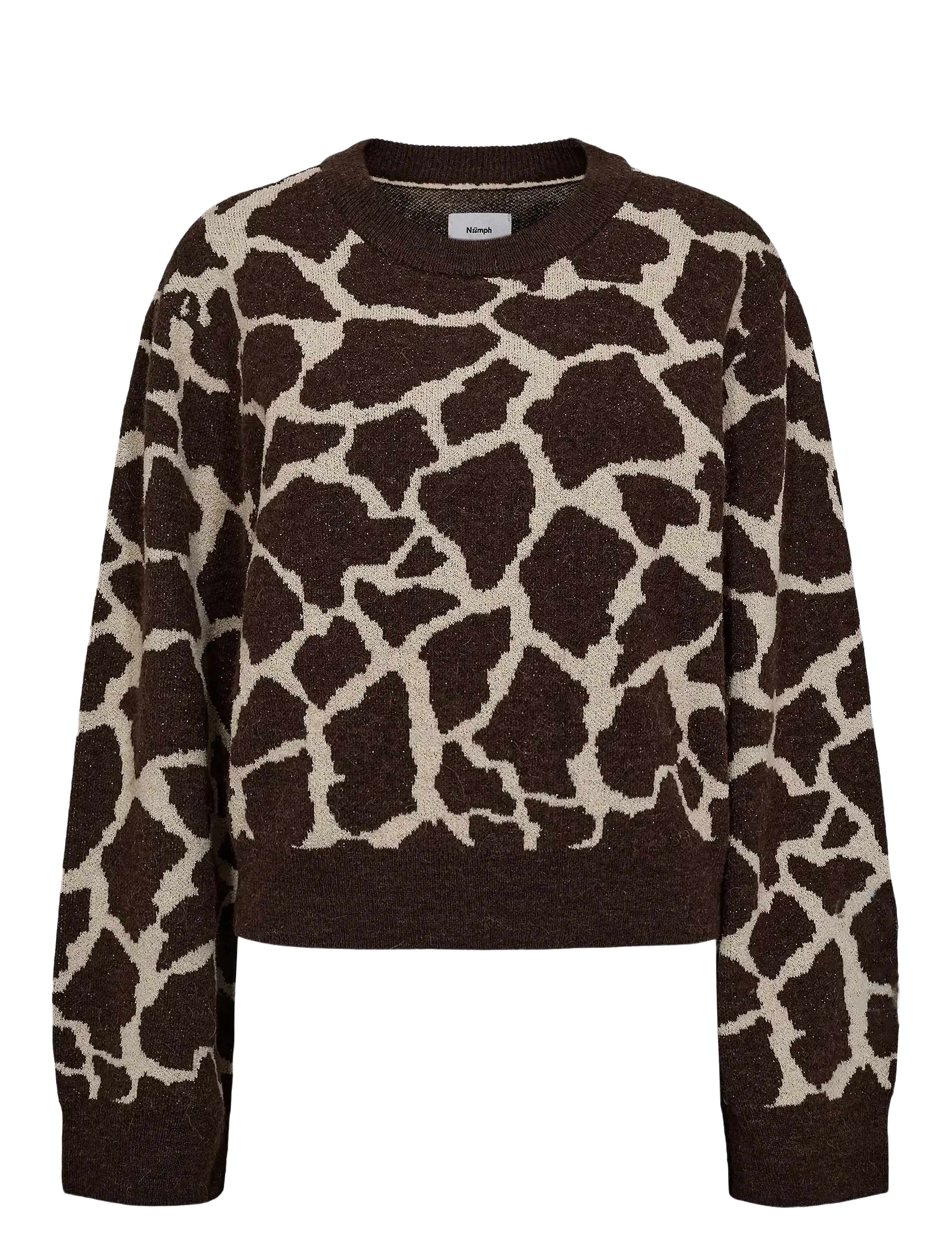 Nümph NUGRIF PULLOVER - Strickmode - BLACK COFFEE / brown