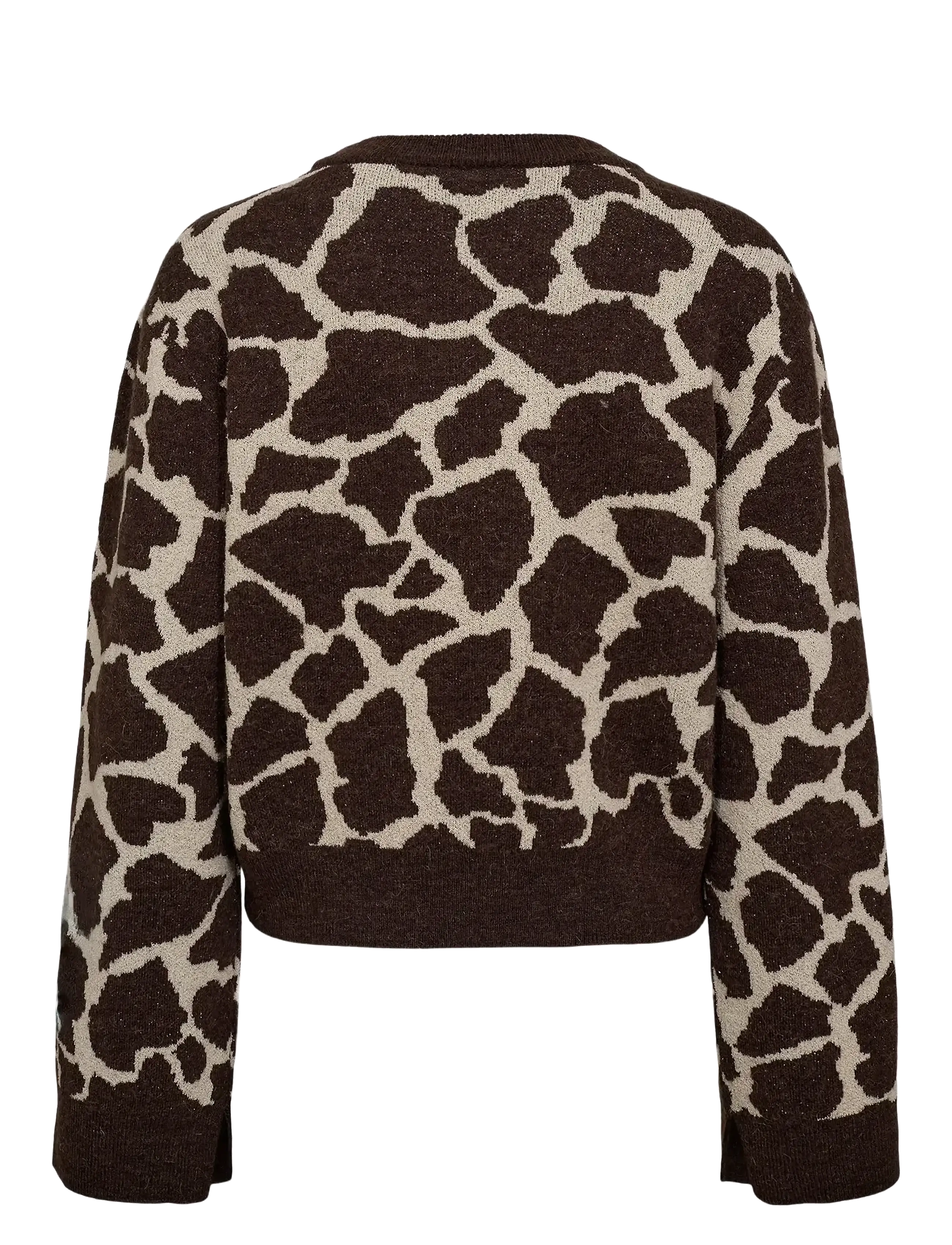Nümph - NUGRIF PULLOVER - strikkegensere - black coffee - 2