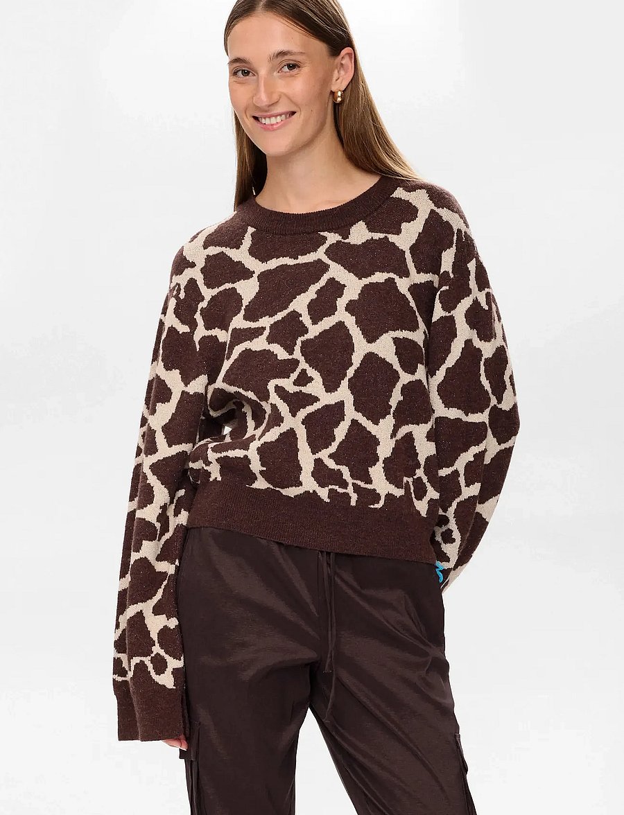 Nümph - NUGRIF PULLOVER - pullover - black coffee - 0