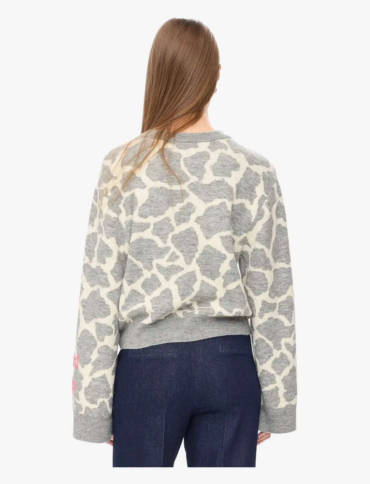 Nümph - NUGRIF PULLOVER - herbstliche kleidung - medium grey mel - 1