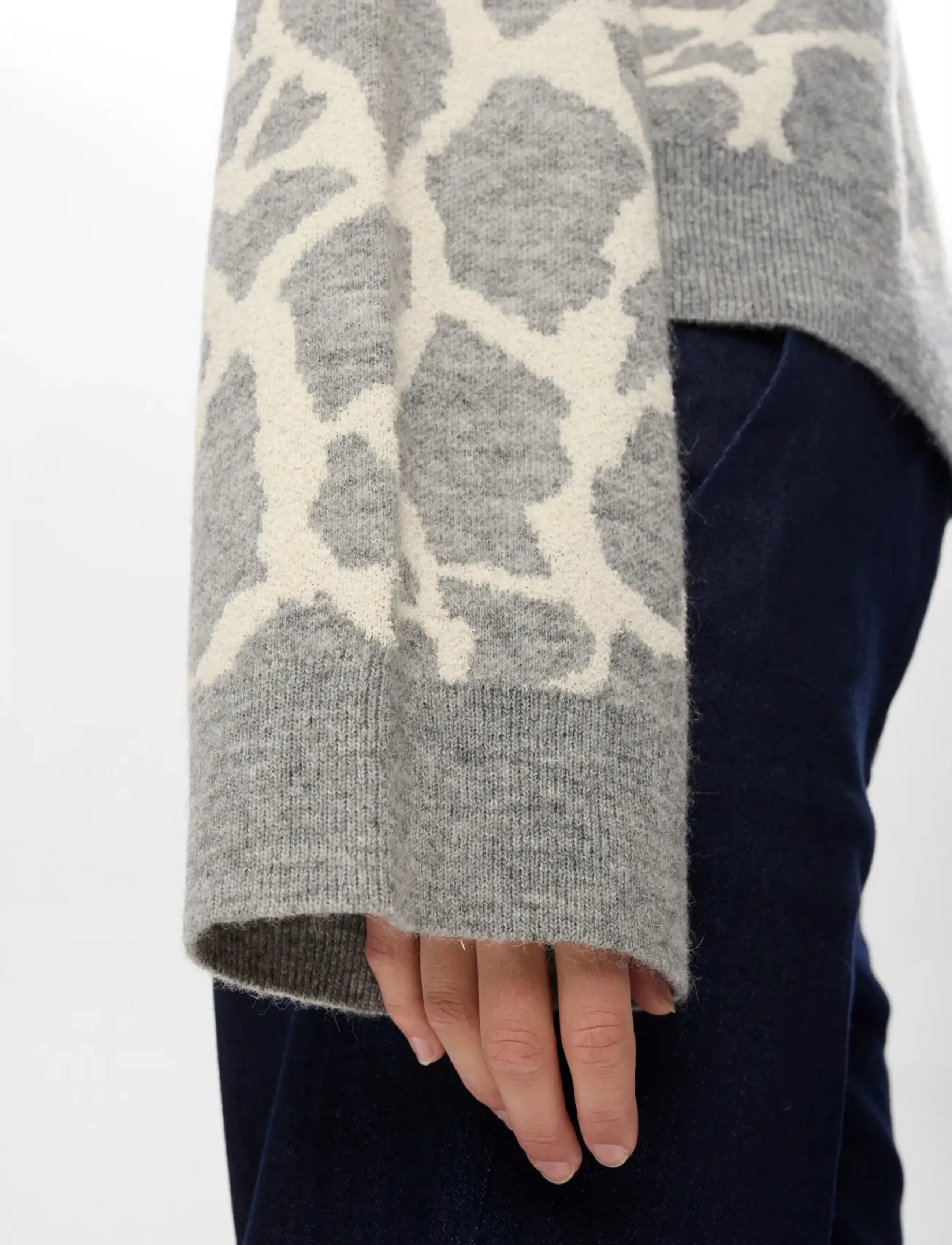 Nümph - NUGRIF PULLOVER - pullover - medium grey mel - 4