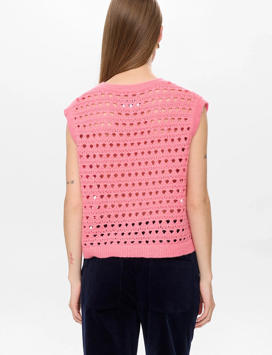 Nümph - NULAYA VEST - strickwesten - pink lemonade - 3