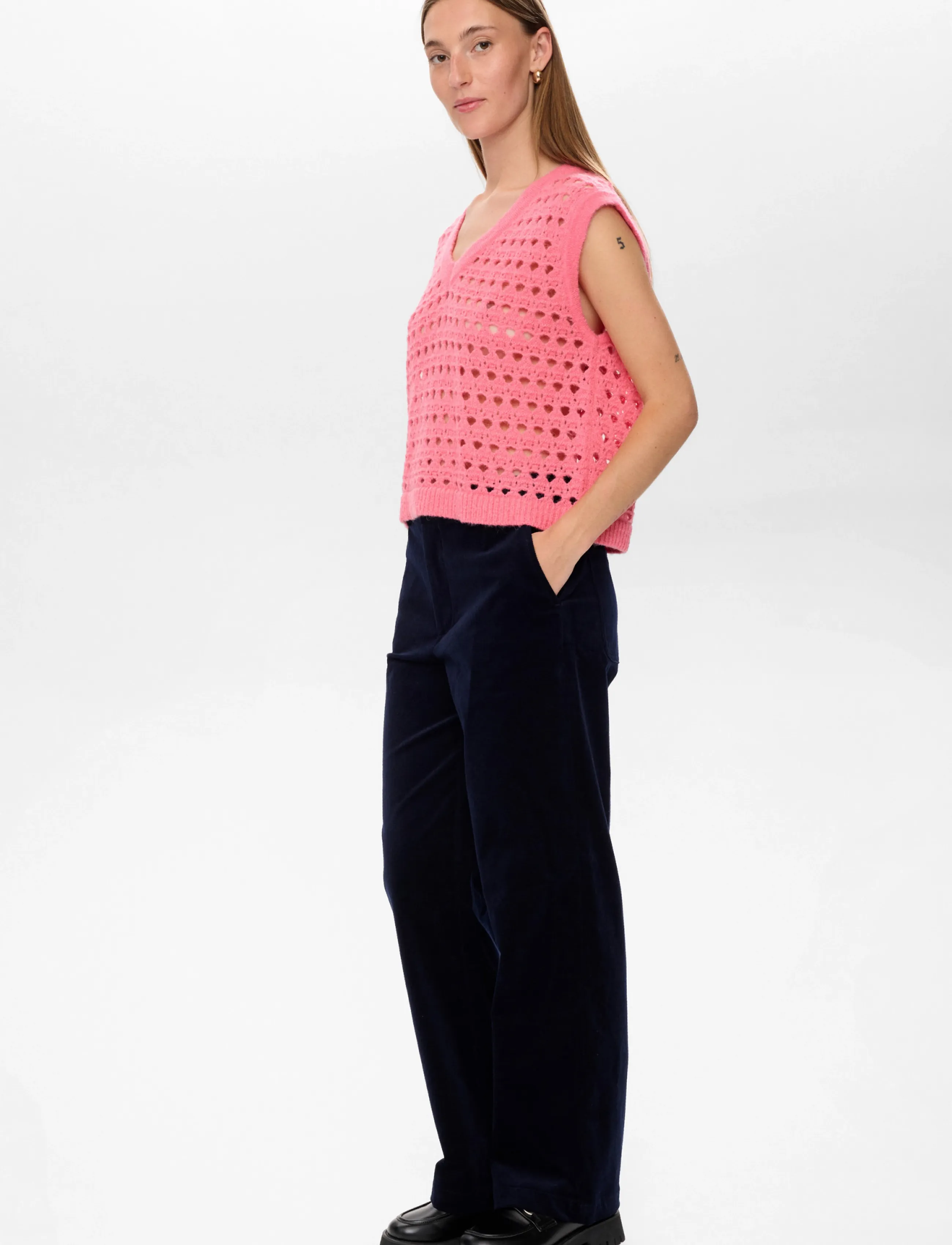Nümph - NULAYA VEST - knitted vests - pink lemonade - 4