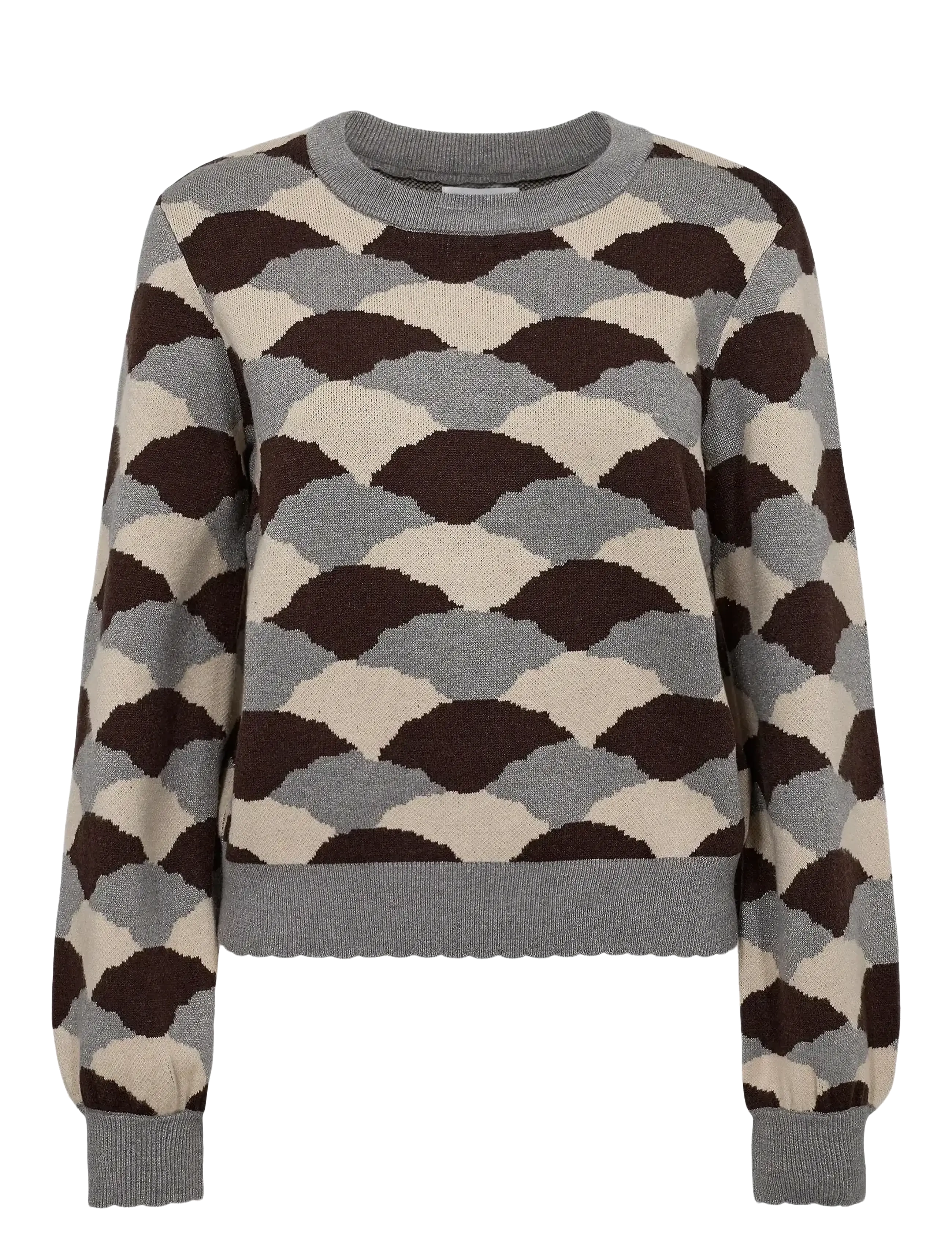 NÜMPH Nulila Pullover Grau - XL - Damen