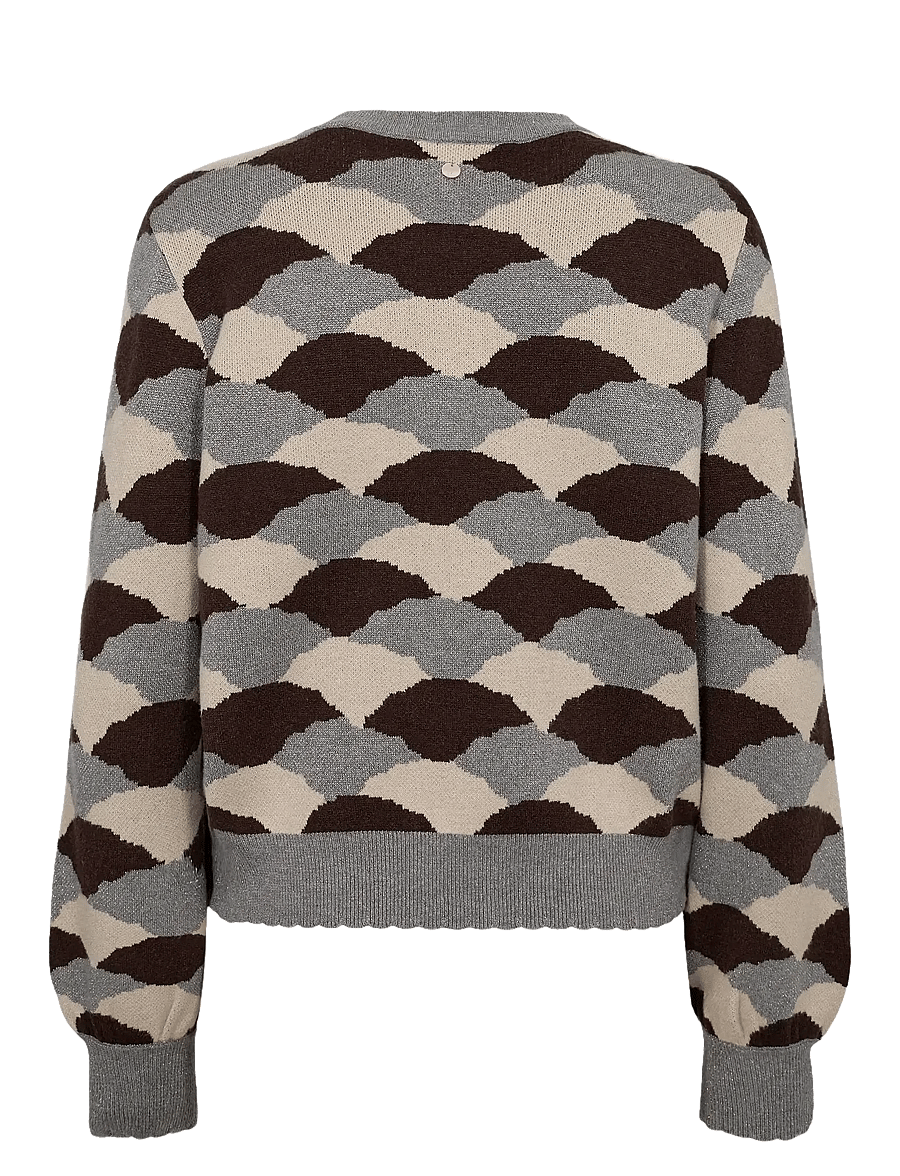 Nümph - NULILA PULLOVER - megztiniai - black coffee - 2