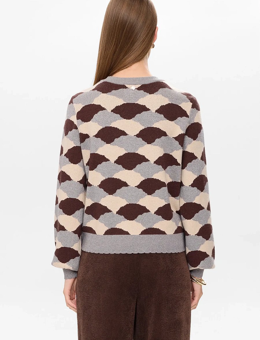 Nümph - NULILA PULLOVER - megztiniai - black coffee - 3