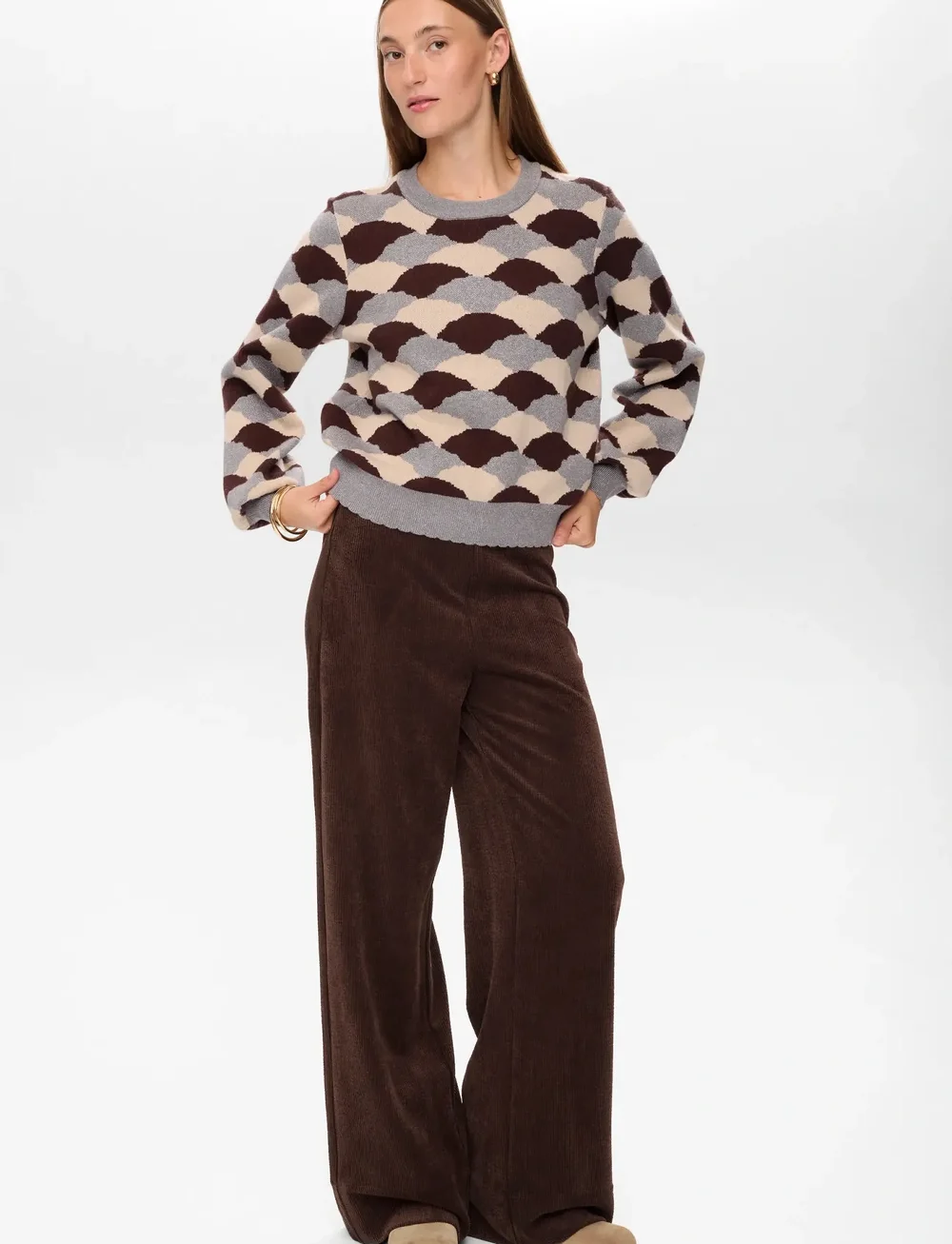 Nümph - NULILA PULLOVER - sviitrid - black coffee - 4