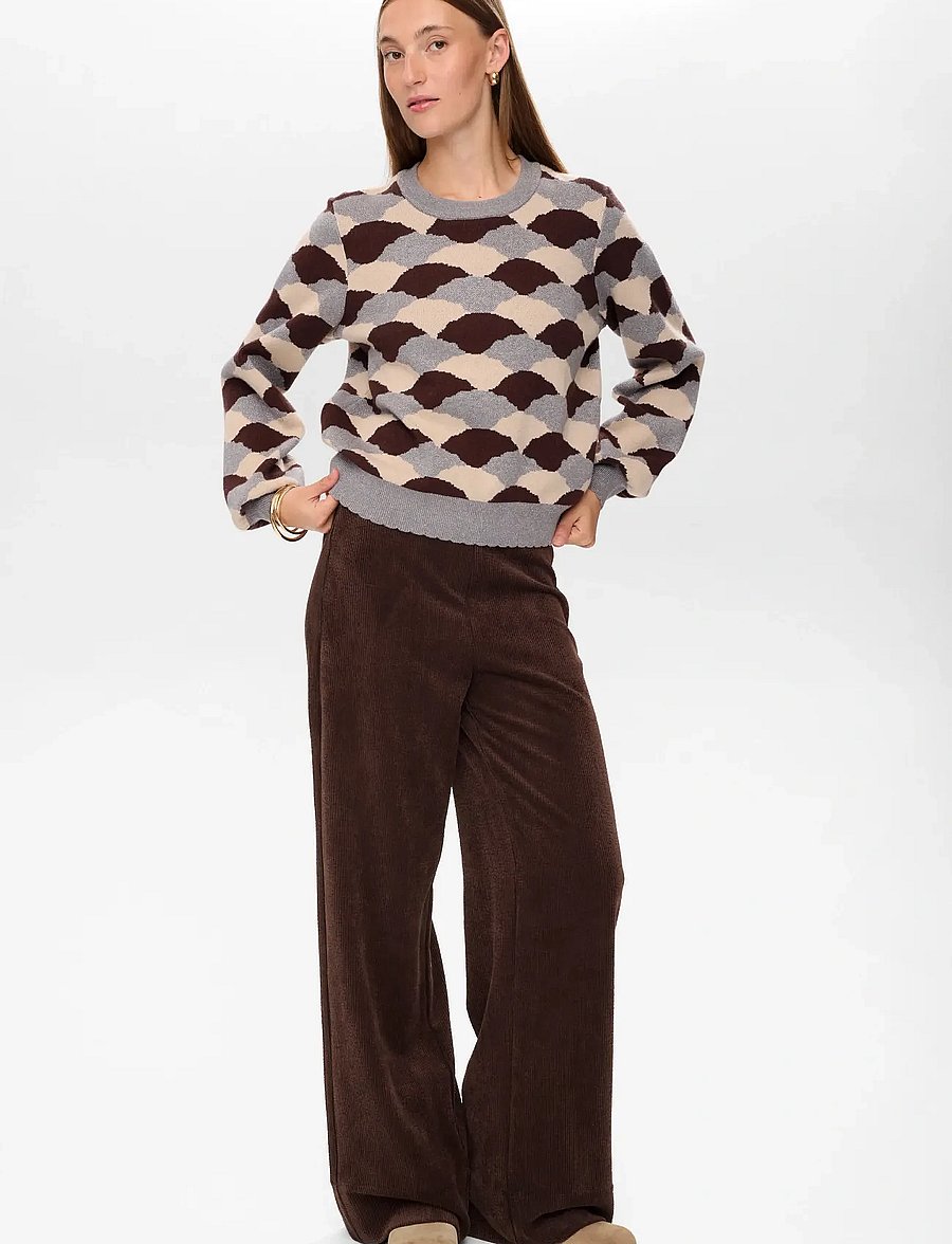 Nümph - NULILA PULLOVER - megztiniai - black coffee - 4