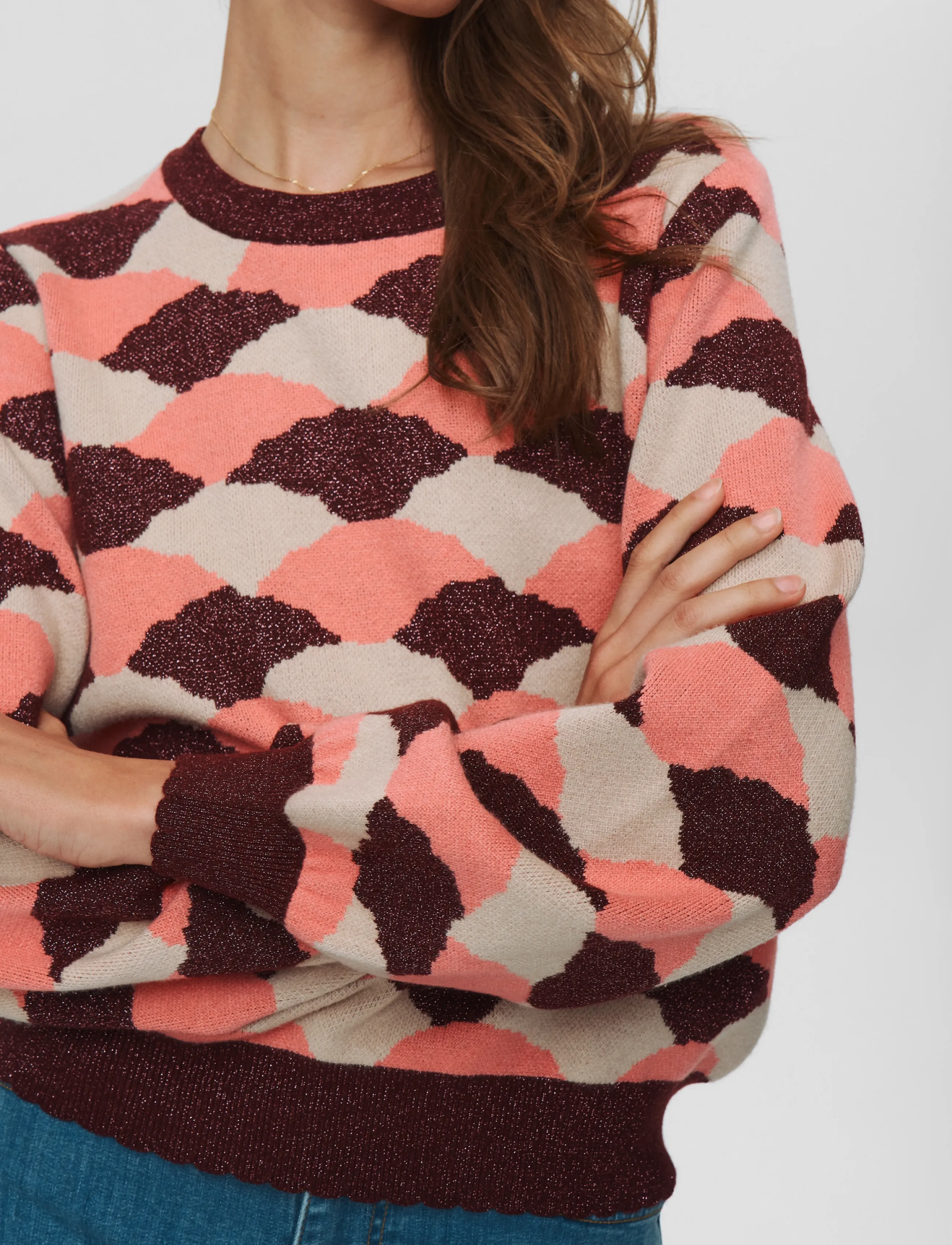 Nümph NULILA PULLOVER - Birthday - PINK LEMONADE / pink/rose