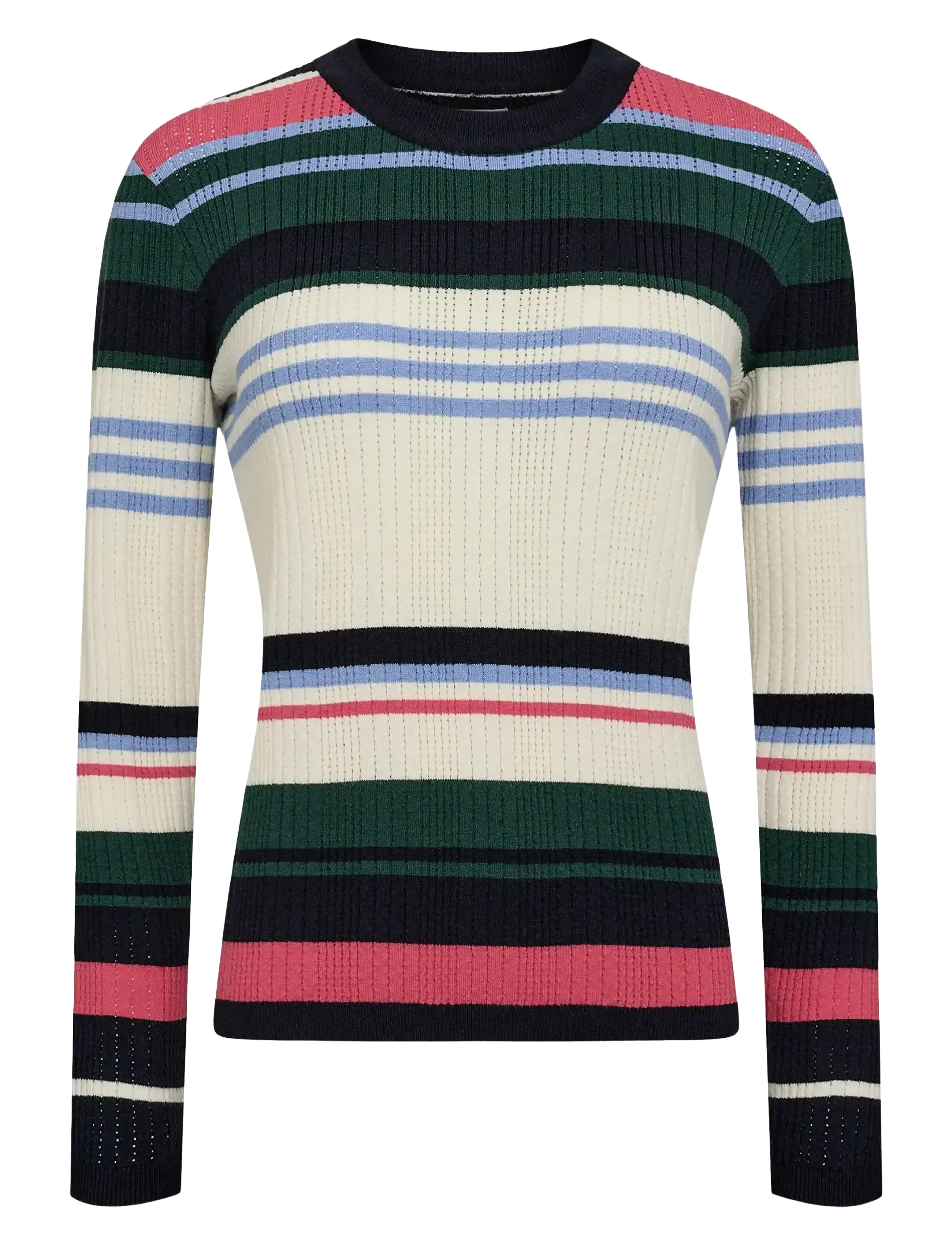 Nümph NUKITTI PULLOVER - Strickmode - DARK SAPPHIRE / multi