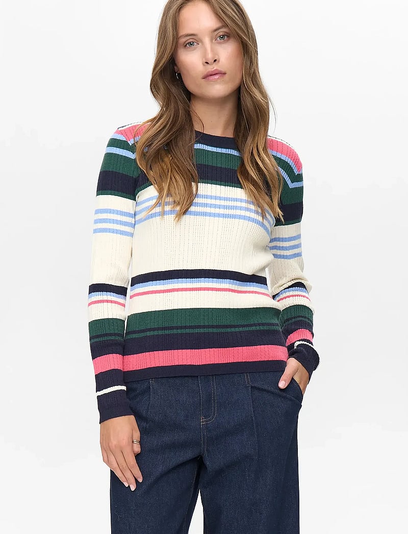 Nümph - NUKITTI PULLOVER - striktrøjer - dark sapphire - 0